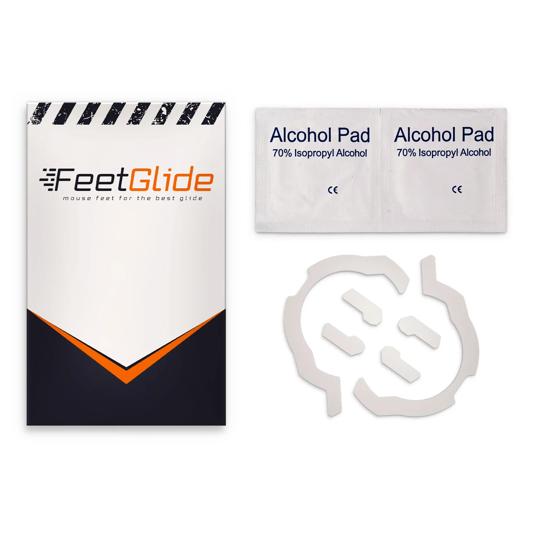 FeetGlide Skates for Roccat Kone [+] / Kone [+] New Rev. / Kone Max / Kone XTD (FG-053) - delivery set