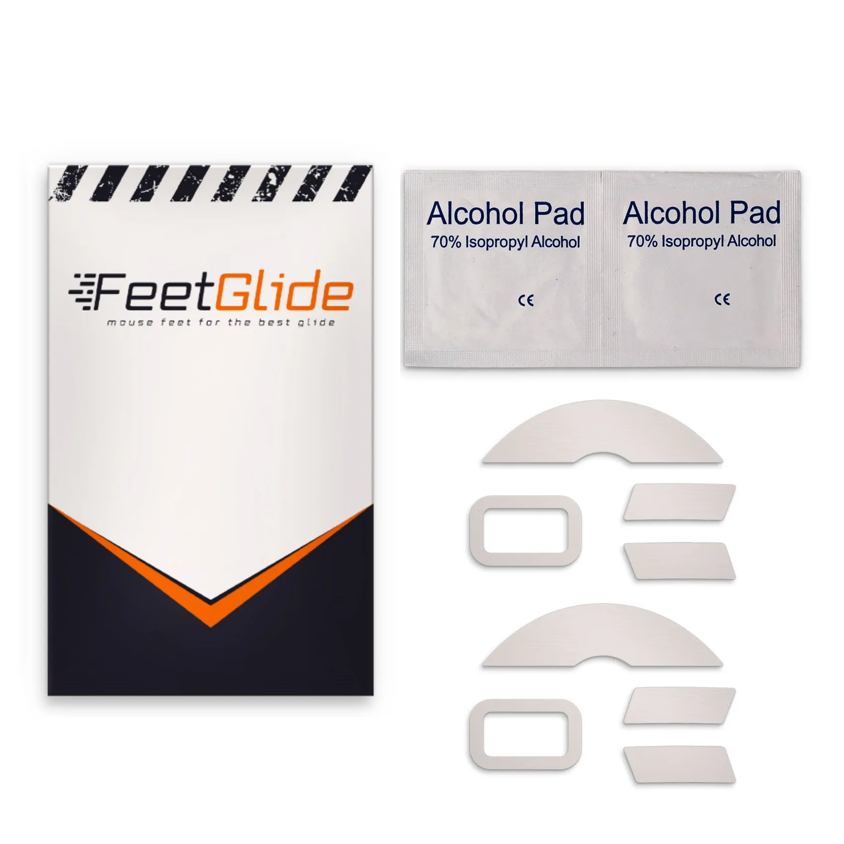 FeetGlide Skates for Razer Lancehead Wireless / Lancehead Wireless 2019 (FG-033) - delivery set