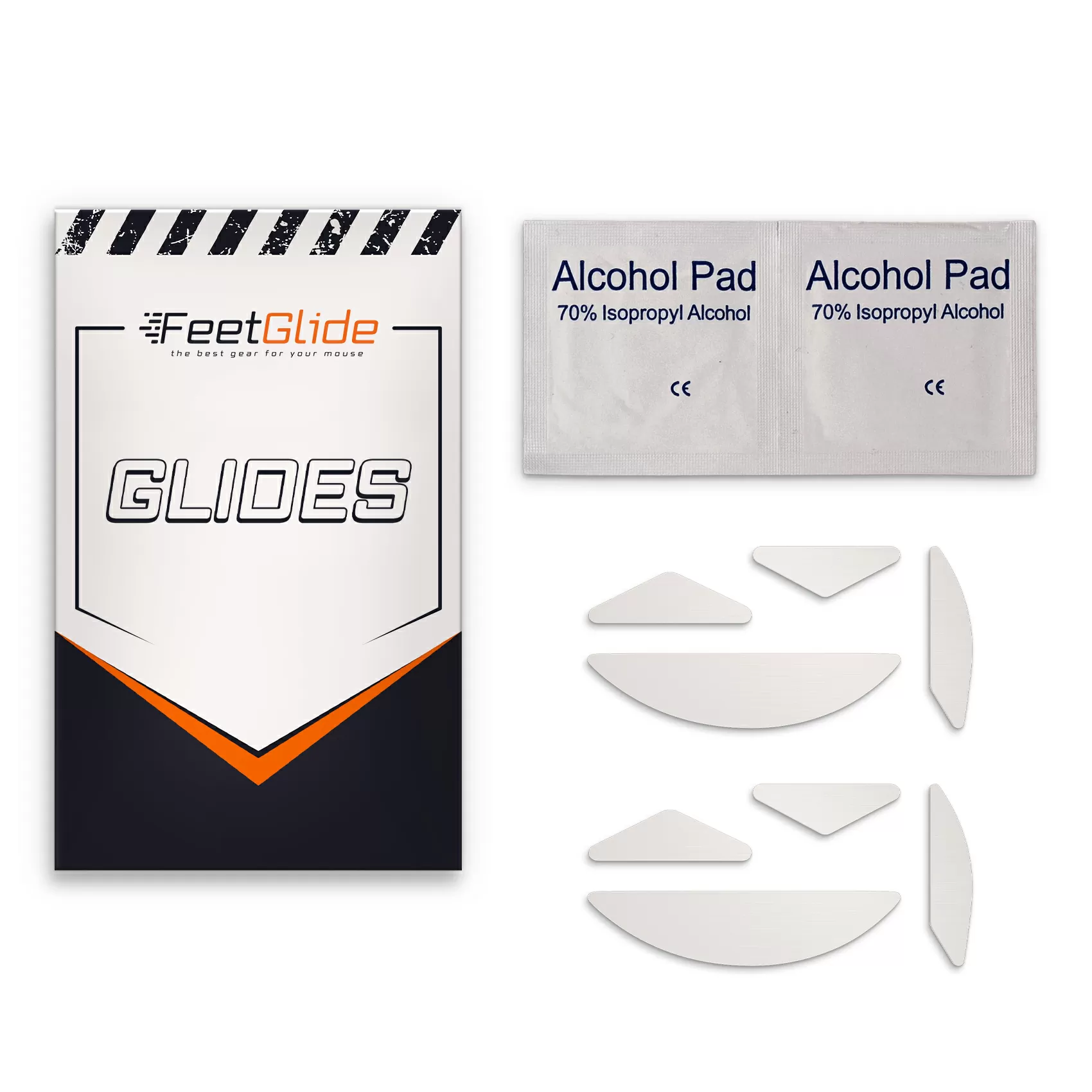 FeetGlide Skates for Bloody X5 Pro / X5 Max (FG-125) - delivery set