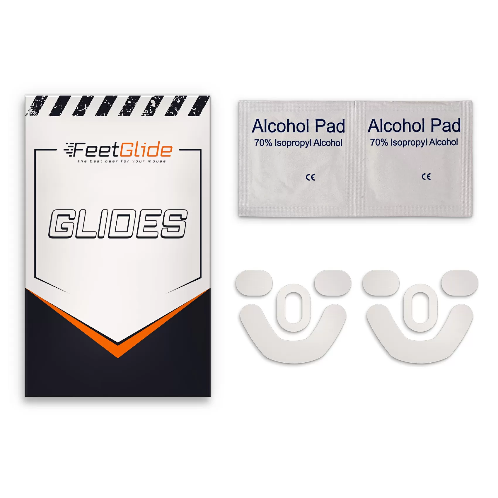 FeetGlide Skates for SteelSeries Prime Mini / Prime Mini Wireless (FG-132) - delivery set