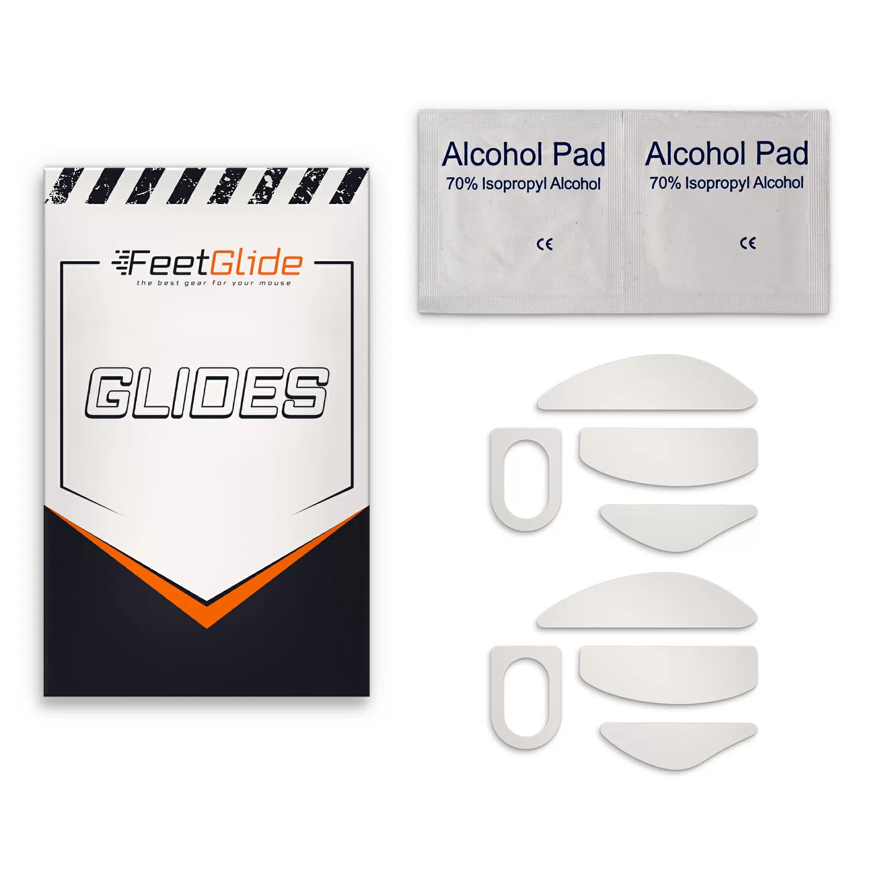 FeetGlide Skates for Xtrfy M1 RGB / Xtrfy M3 RGB (FG-137) - delivery set