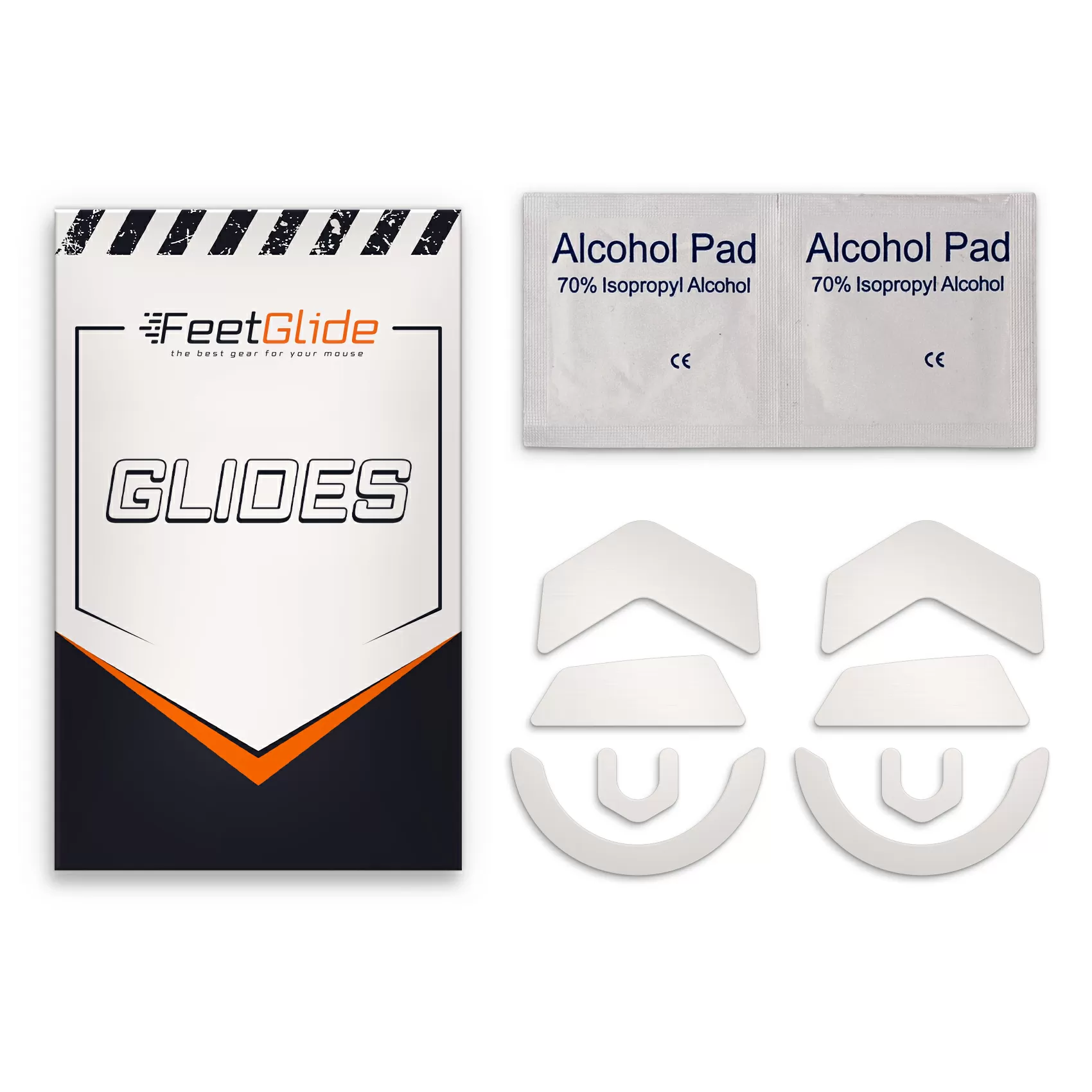 FeetGlide Skates for Logitech G502 X LightSpeed / G502 X Plus (FG-160) - delivery set