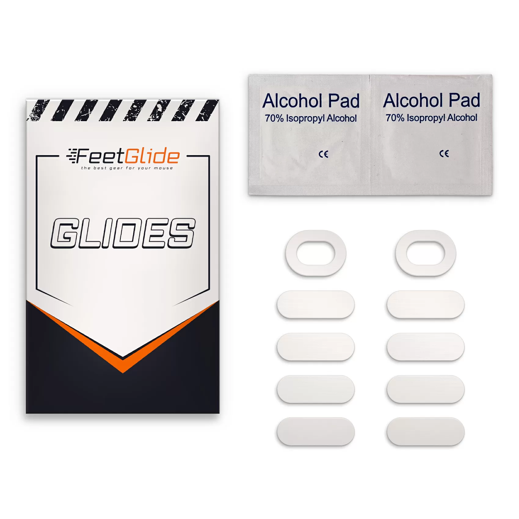 FeetGlide Skates for HyperX Pulsefire Haste 2/ Haste 2 Wireless (FG-177) - delivery set