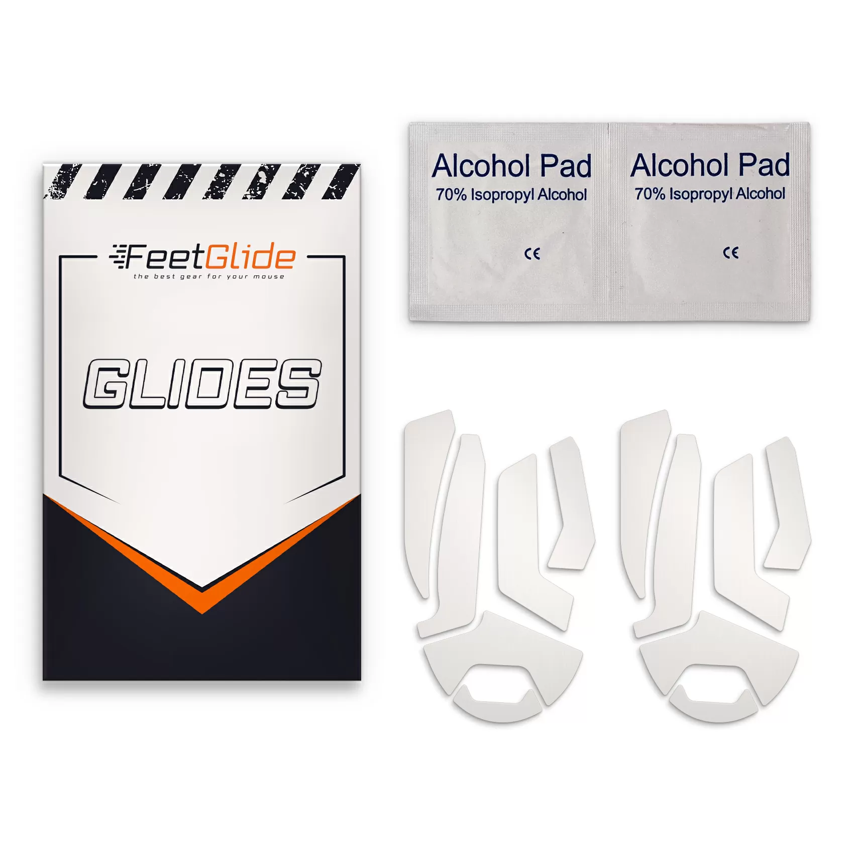 FeetGlide Skates for Corsair Dark Core RGB Pro Wireless / Pro SE Wireless (FG-184) - delivery set