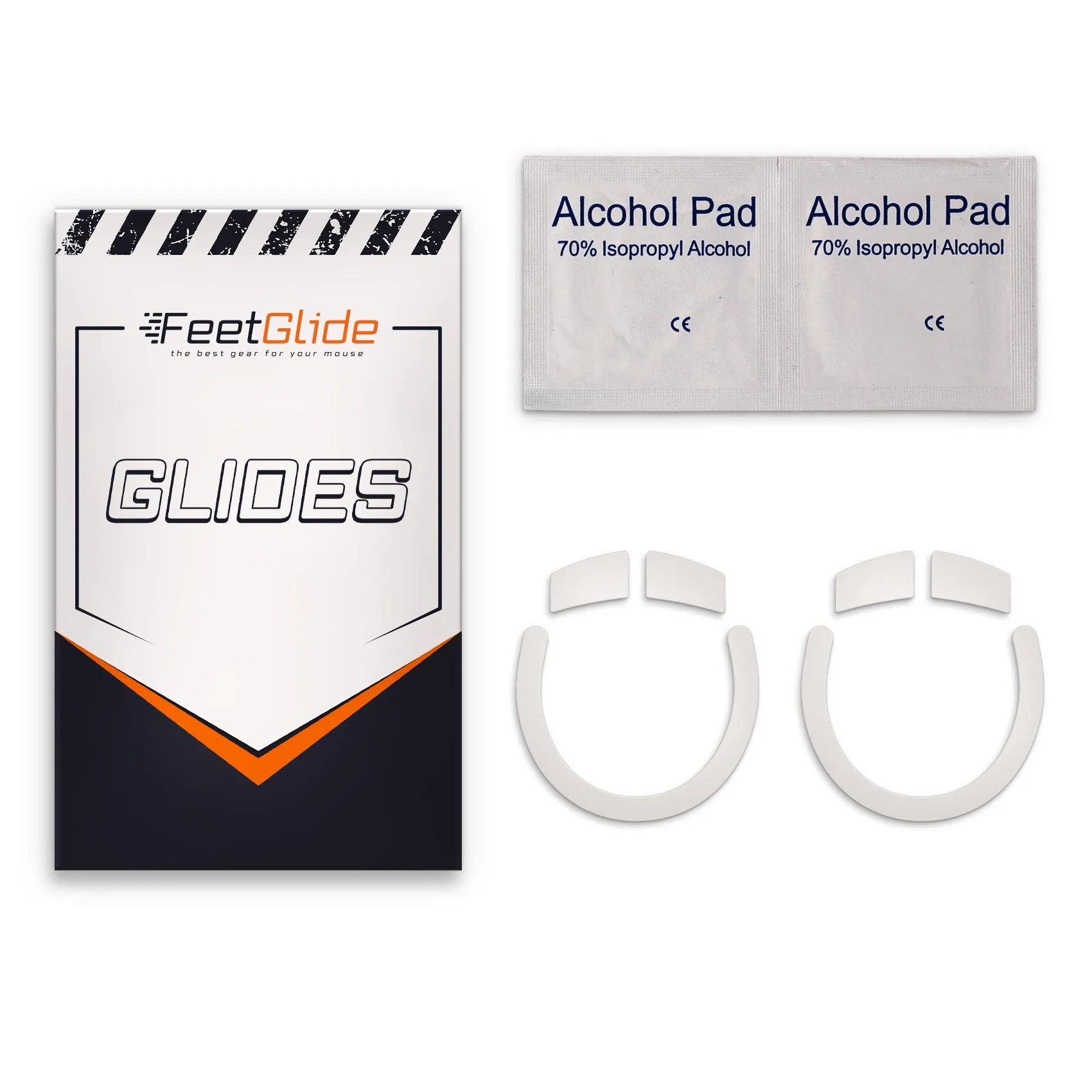 FeetGlide Skates for MSI Clutch GM41 Lightweight V2 (FG-201) - delivery set