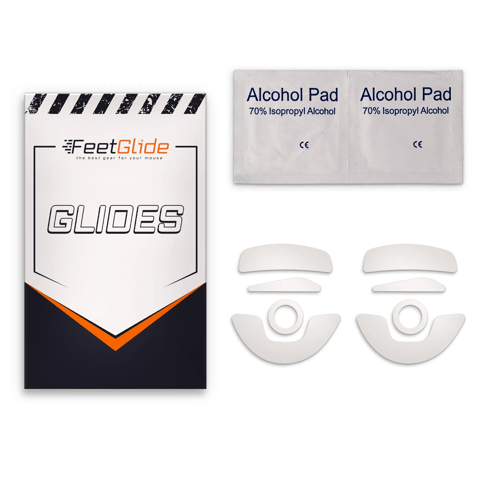 FeetGlide Skates for Roccat Kone XP Air (FG-200) - delivery set