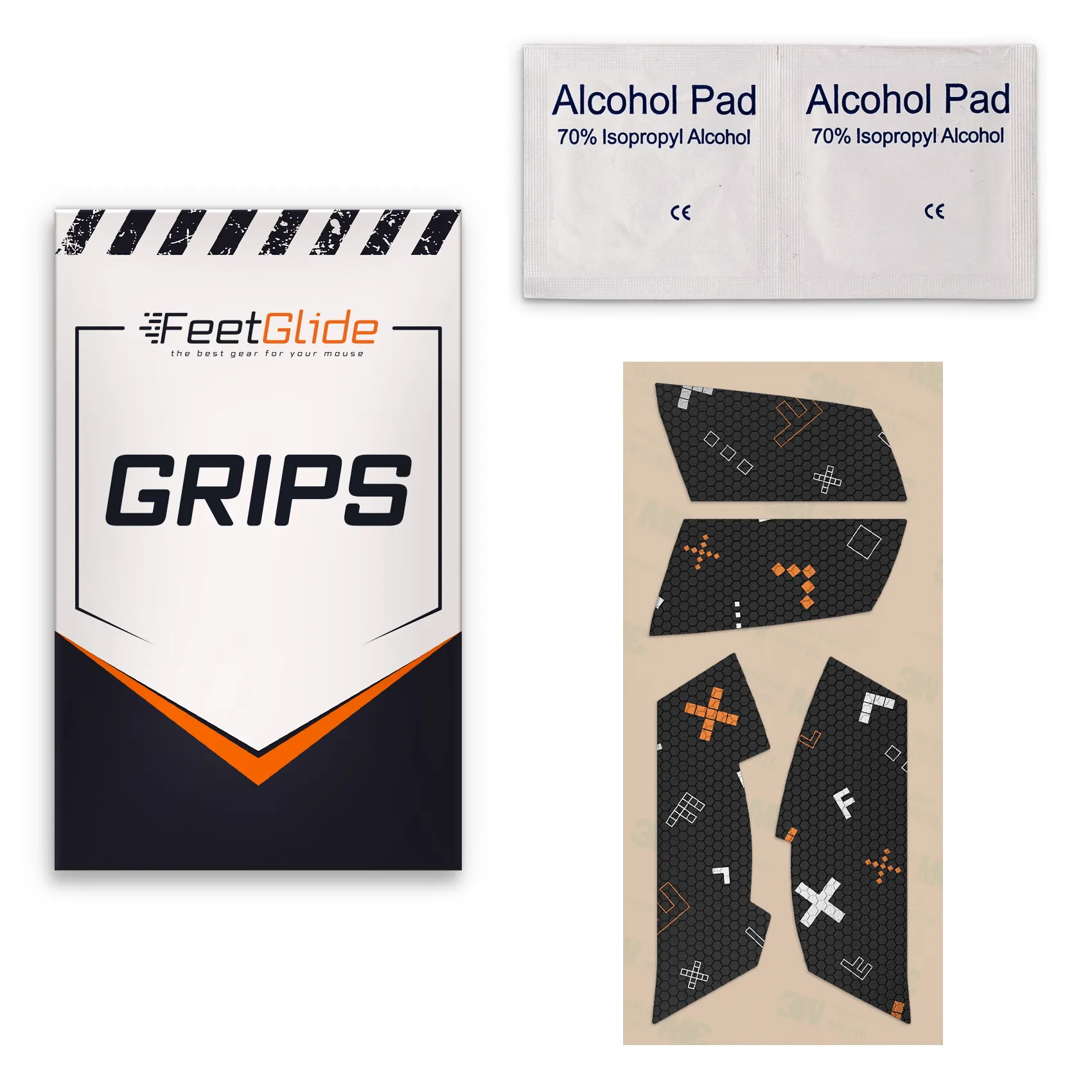 Накладки FeetGlide для Logitech G Pro / G102 / G203 / G304 / G305 (MG-00301) зображення комплекту поставки