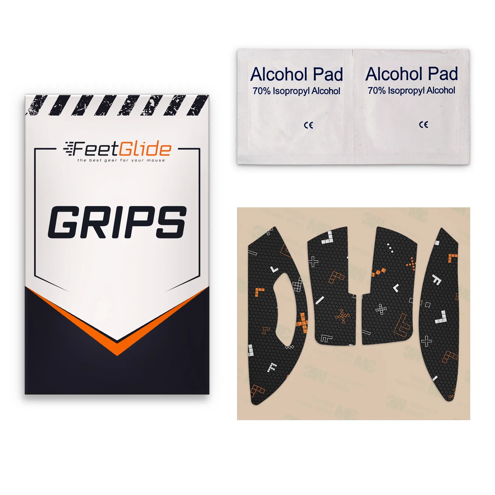Razer DeathAdder V3 V3 Pro 3 Накладки FeetGlide для Razer DeathAdder V3 / DeathAdder V3 Pro (MG-01801) зображення комплекту поставки