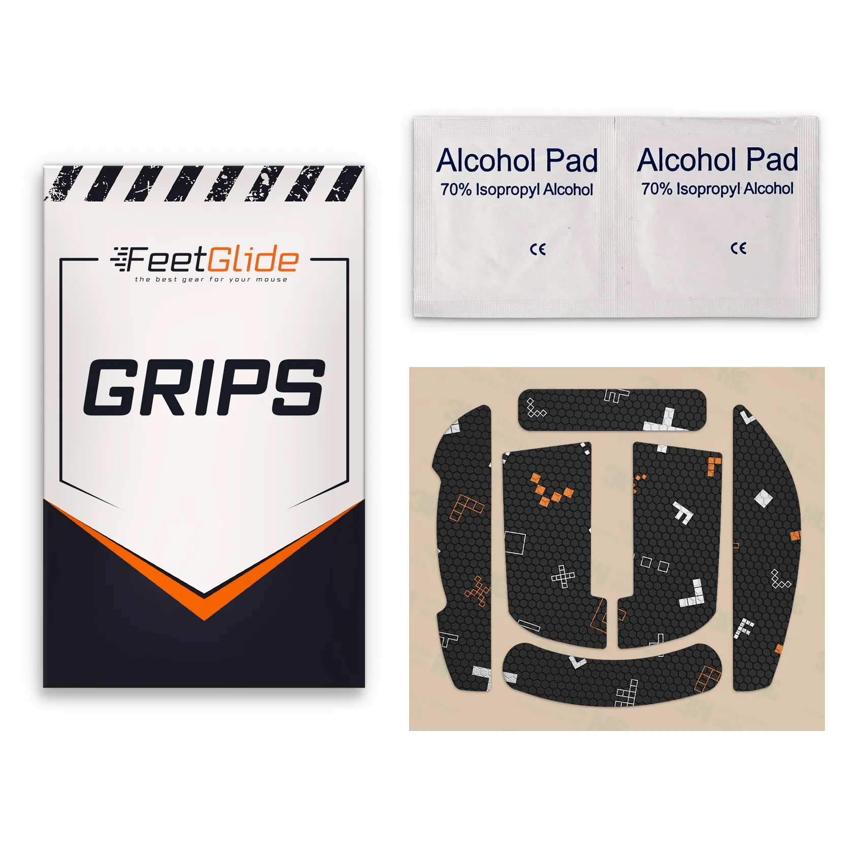 Attack Shark X6 3 FeetGlide Grip Tape for Attack Shark X6 (MG-03201) - delivery set