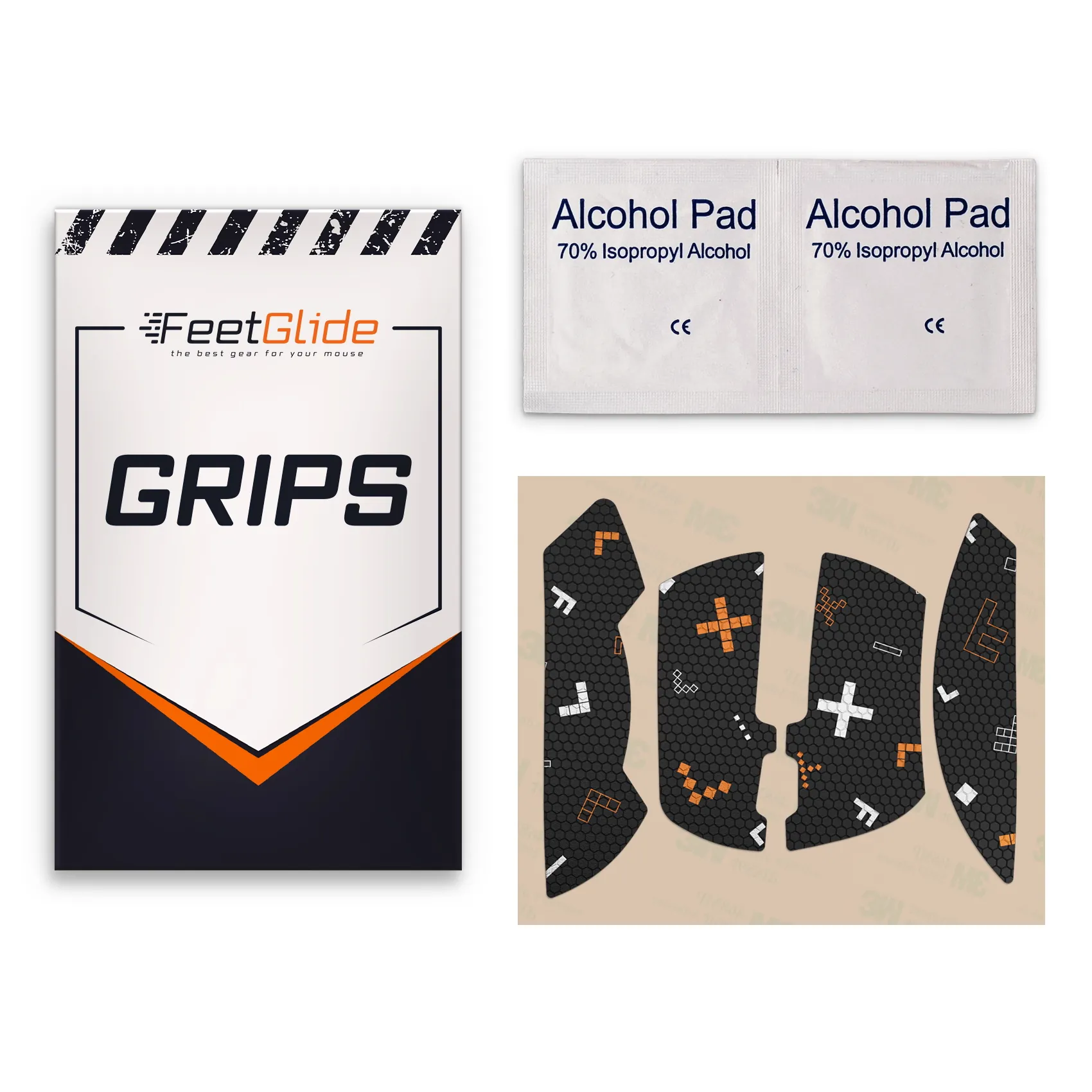 Attack Shark R1-mouse 3 FeetGlide Grip Tape for ATTACK SHARK R1 (MG-04201) - delivery set