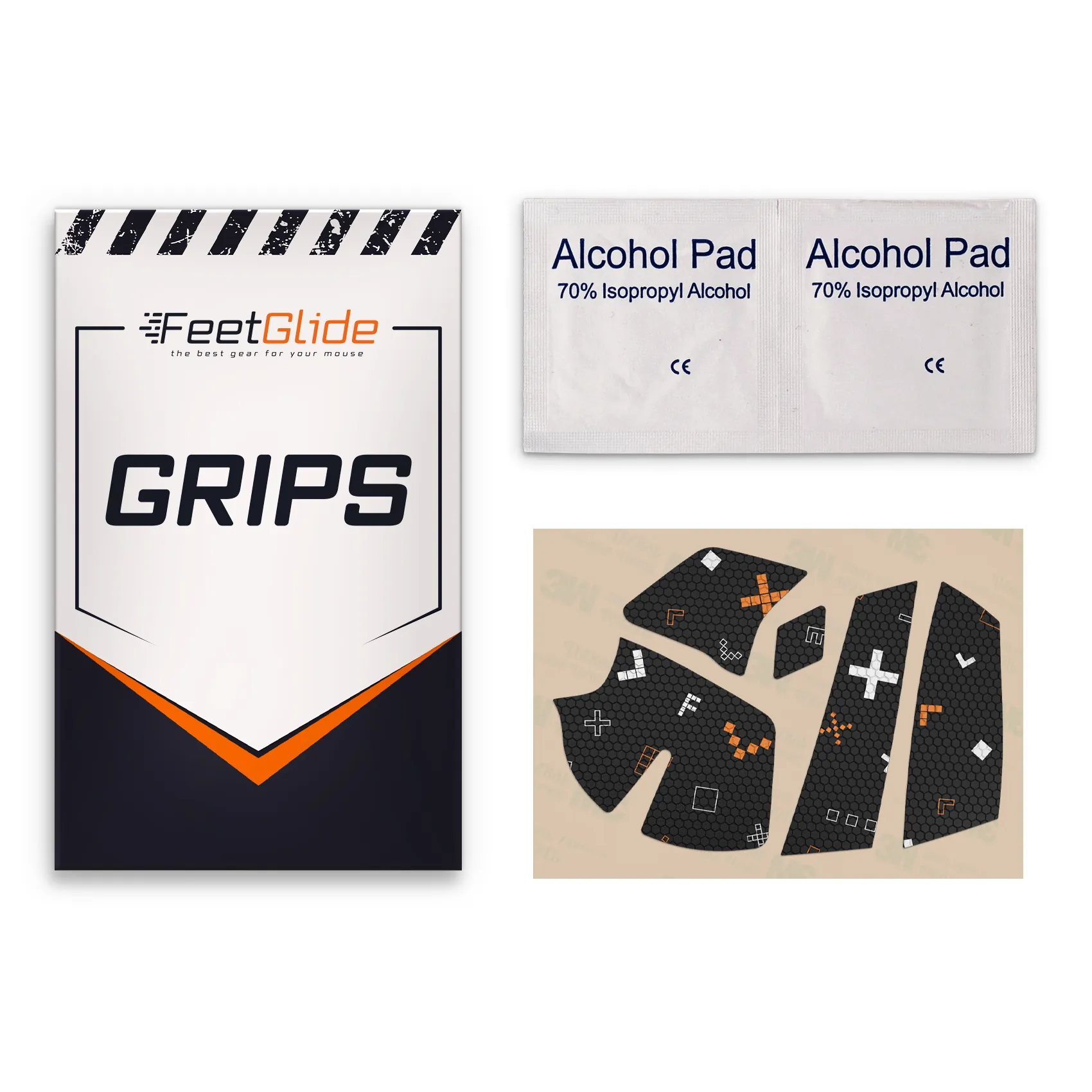 FeetGlide Grip Tape for Logitech G502 X / G502 X Lightspeed / G502 X Plus (MG-04001) - delivery set