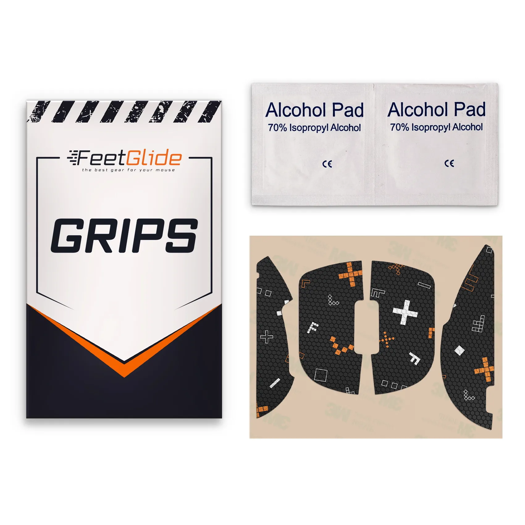 FeetGlide Grip Tape for Xtrfy M8 Wireless (MG-05001) - delivery set