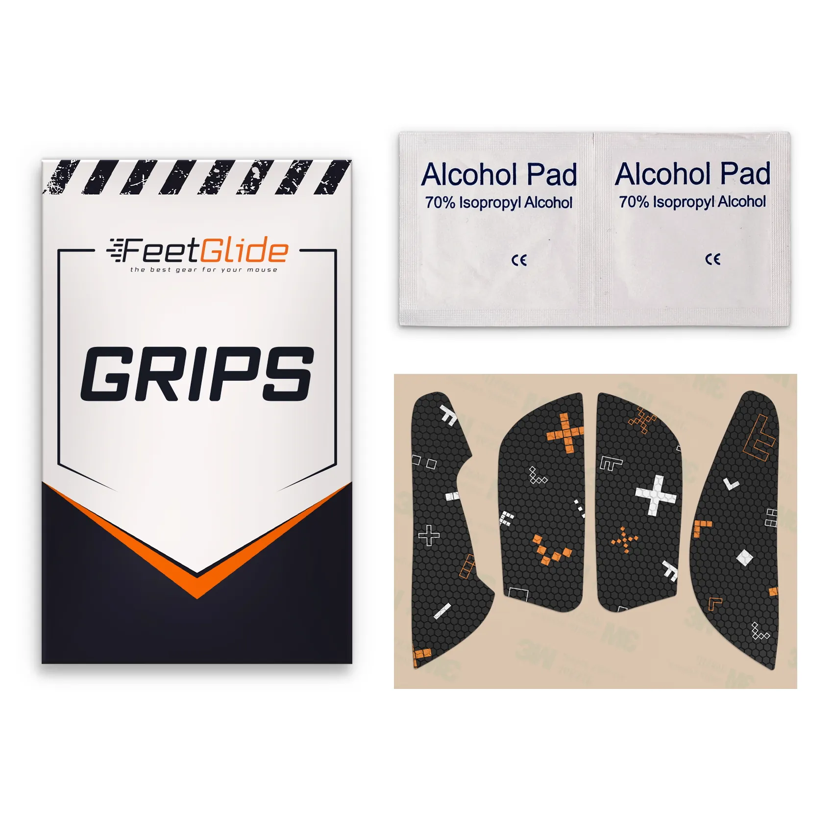 FeetGlide Grip Tape for Keychron M3 Wireless (MG-06501) - delivery set