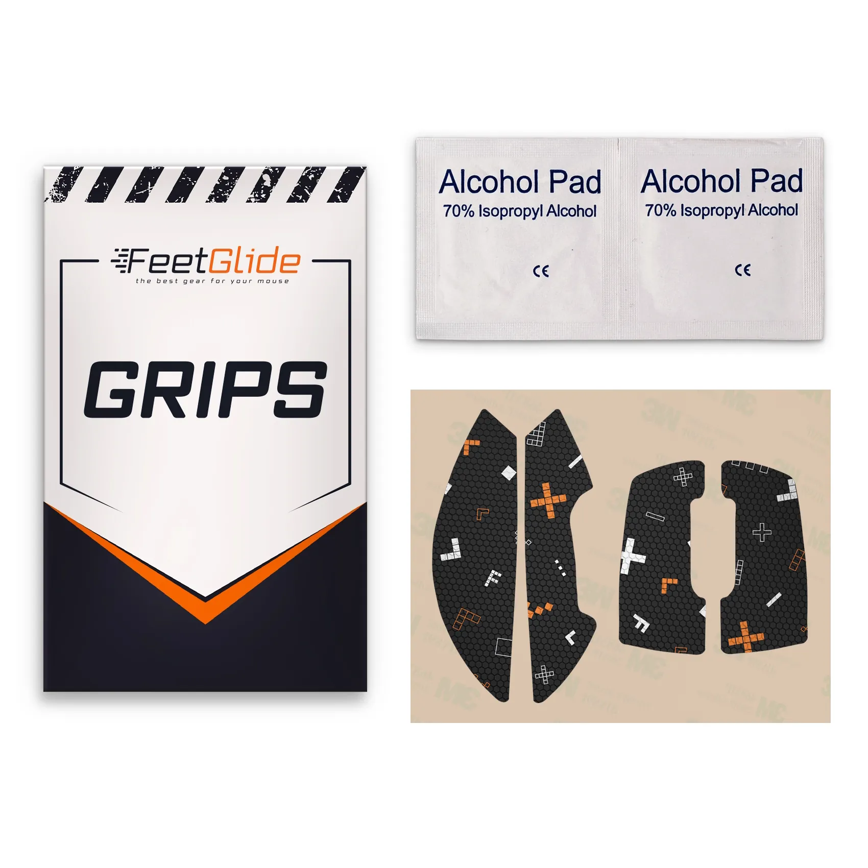 Corsair M55 Wireless 3 FeetGlide Grip Tape for Corsair M55 Wireless (MG-07701) - delivery set