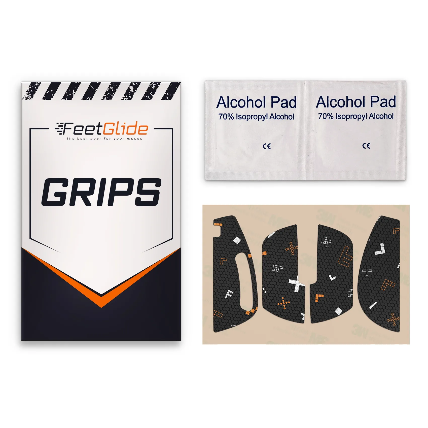 Lamzu Maya X 3 FeetGlide Grip Tape for Lamzu Maya X (MG-07501) - delivery set
