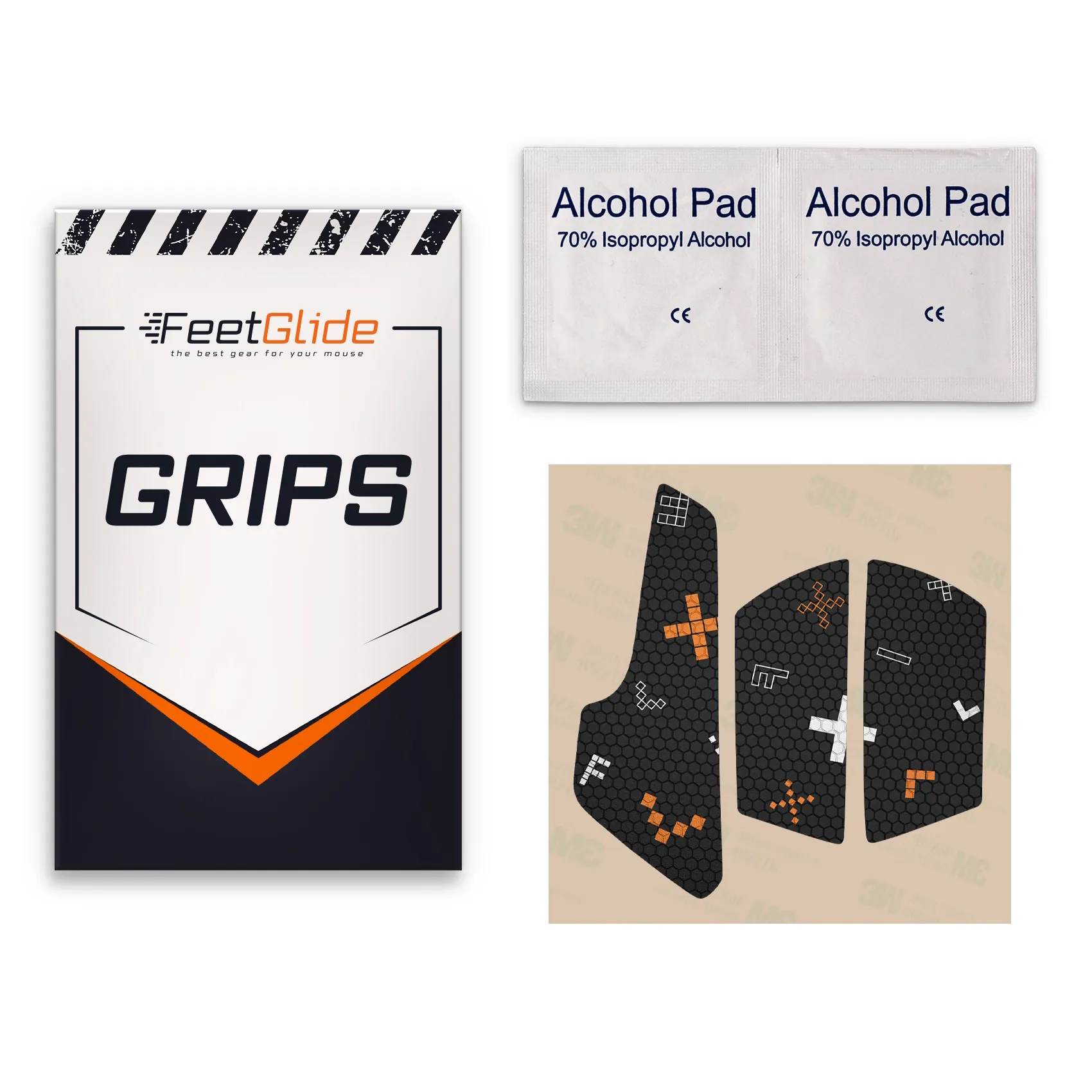FeetGlide Grip Tape for SteelSeries Aerox 9 Wireless (MG-08101) - delivery set