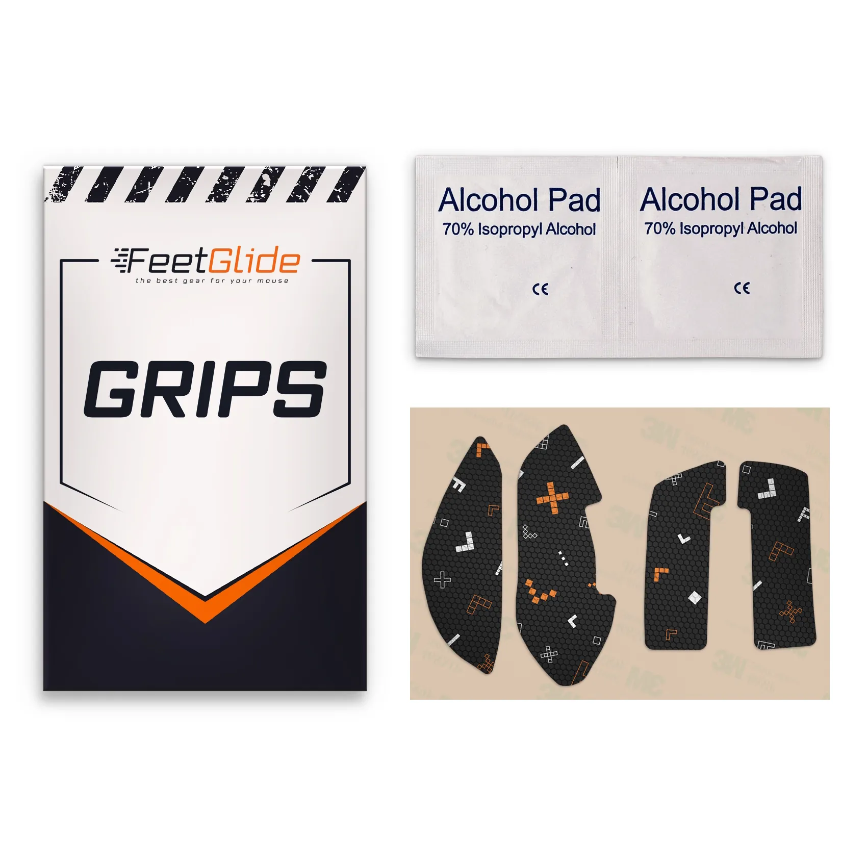 Razer Pro Click V2 3 (1) FeetGlide Grip Tape for Razer Pro Click V2 - delivery set