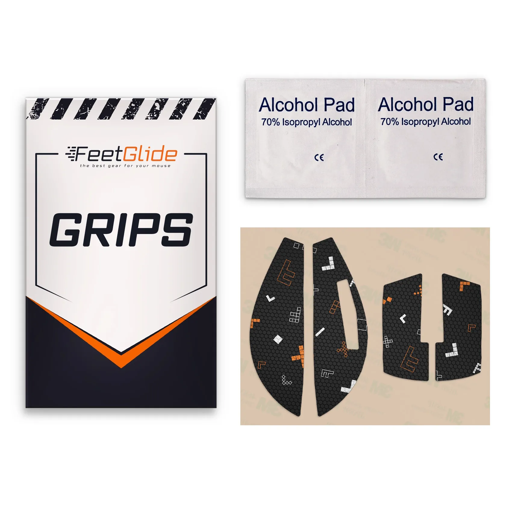 Накладки FeetGlide для Redragon K1NG M916 PRO / M916 ULT зображення комплекту поставки