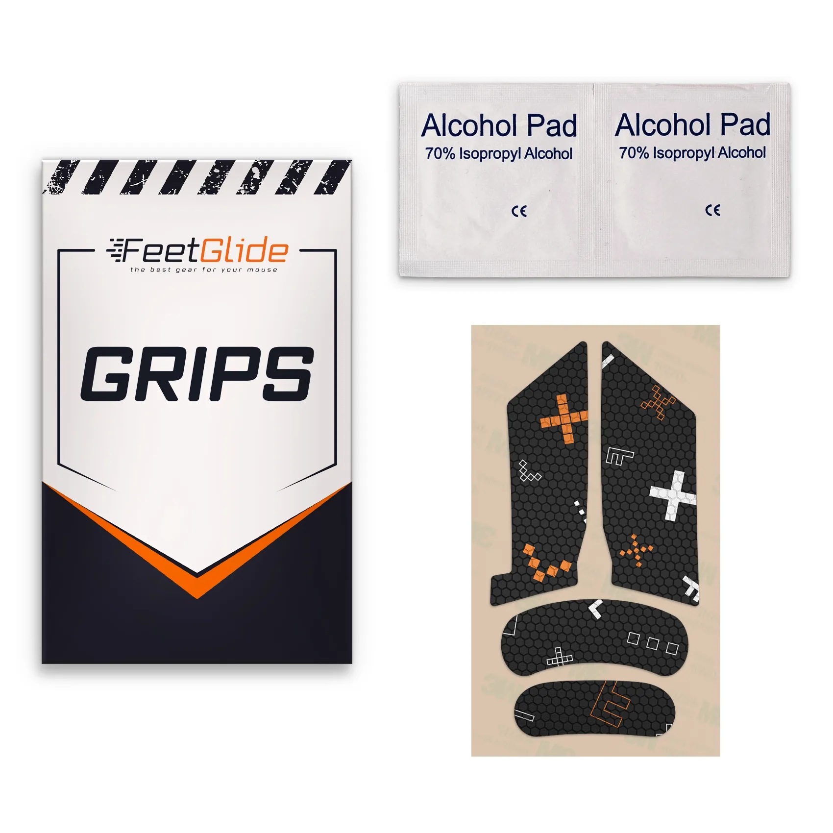 Corsair Nightsabre Wireless 3 Накладки FeetGlide для Corsair Nightsabre Wireless комплект поставки