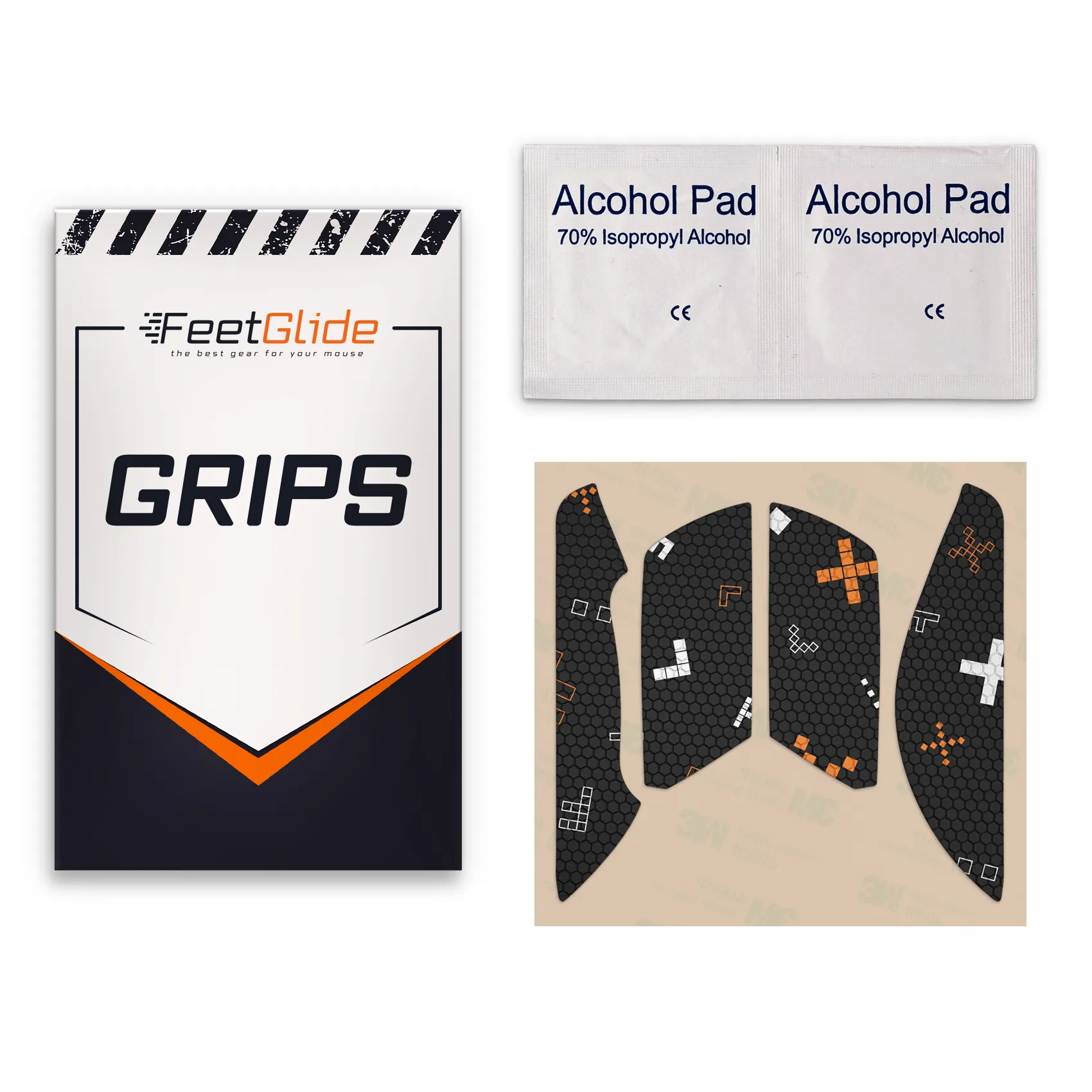 HyperX Haste 2 Mini 3 FeetGlide Grip Tape for HyperX Pulsefire Haste 2 Mini - delivery set