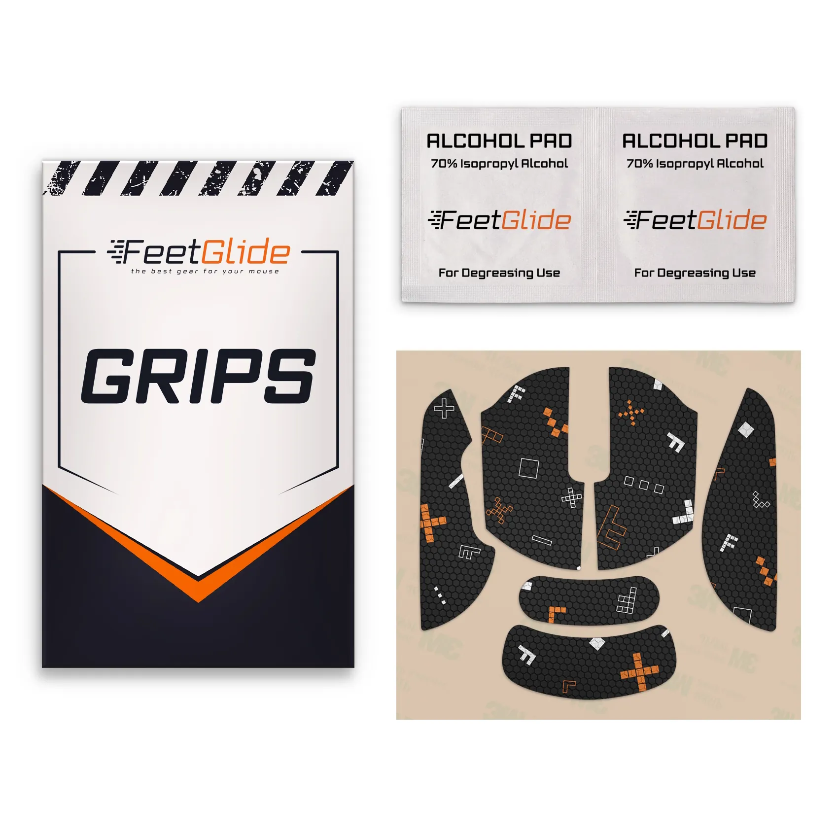 FeetGlide Grip Tape for Finalmouse ULX - delivery set