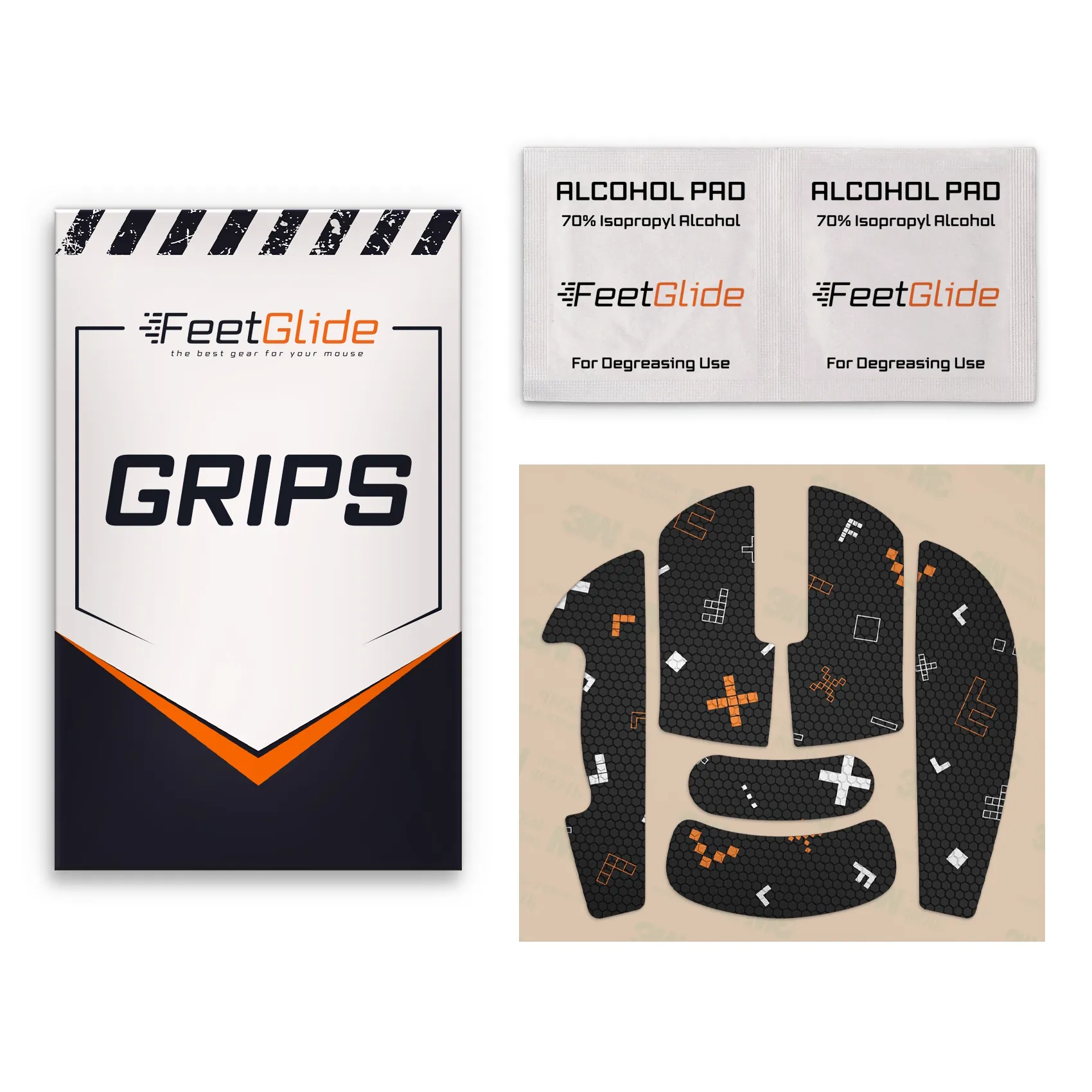 Накладки FeetGlide для ATK Dragonfly A9 Ultra Lightweight комплект поставки