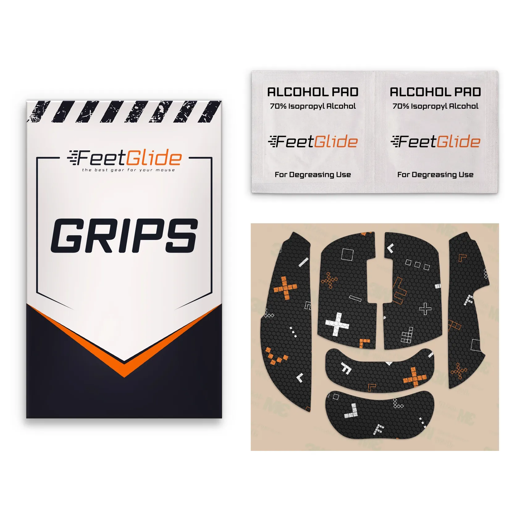 Накладки FeetGlide для Ninjutso Sora V2 комплект поставки