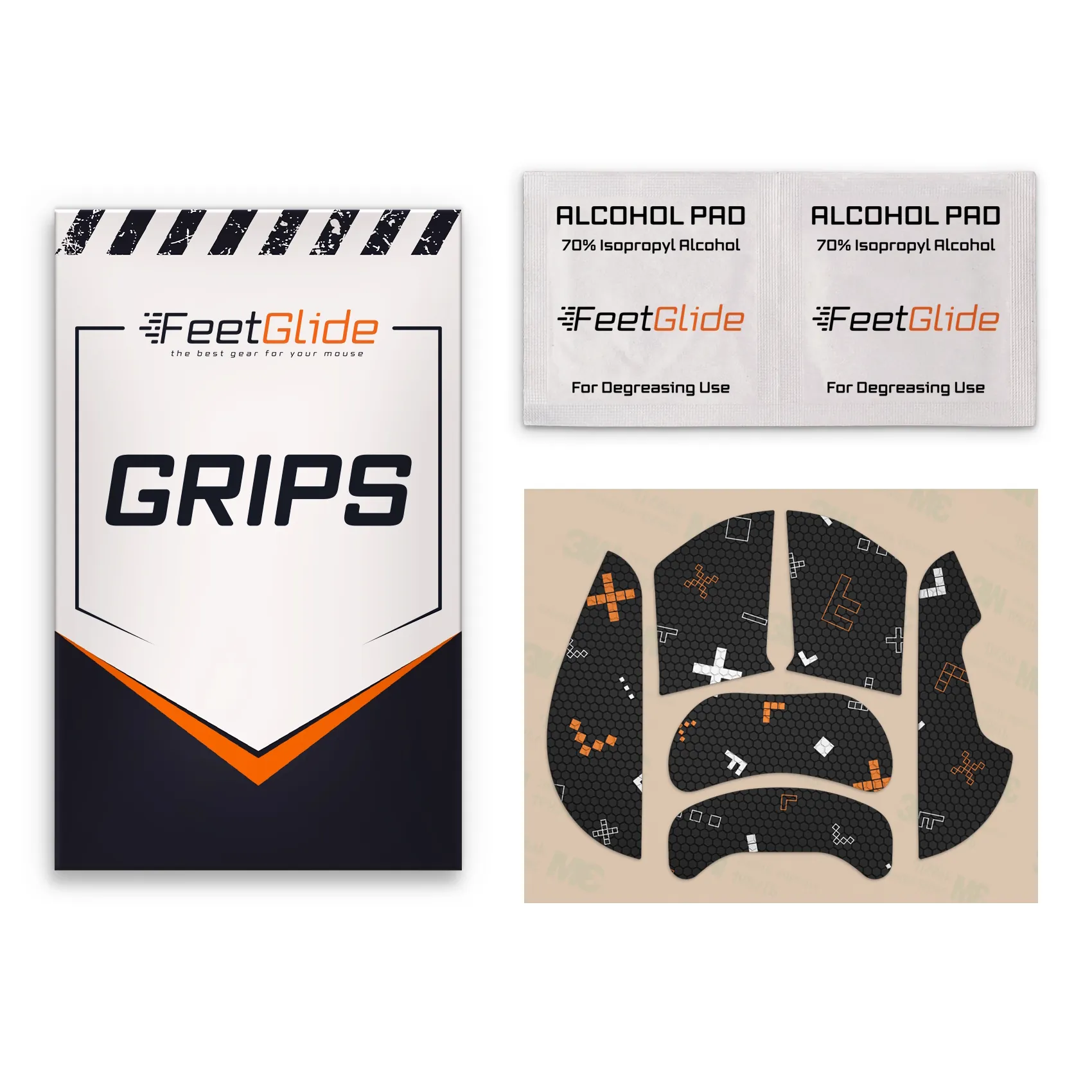 WLmouse Beast X_3 FeetGlide Grip Tape for WLmouse Beast X - delivery set