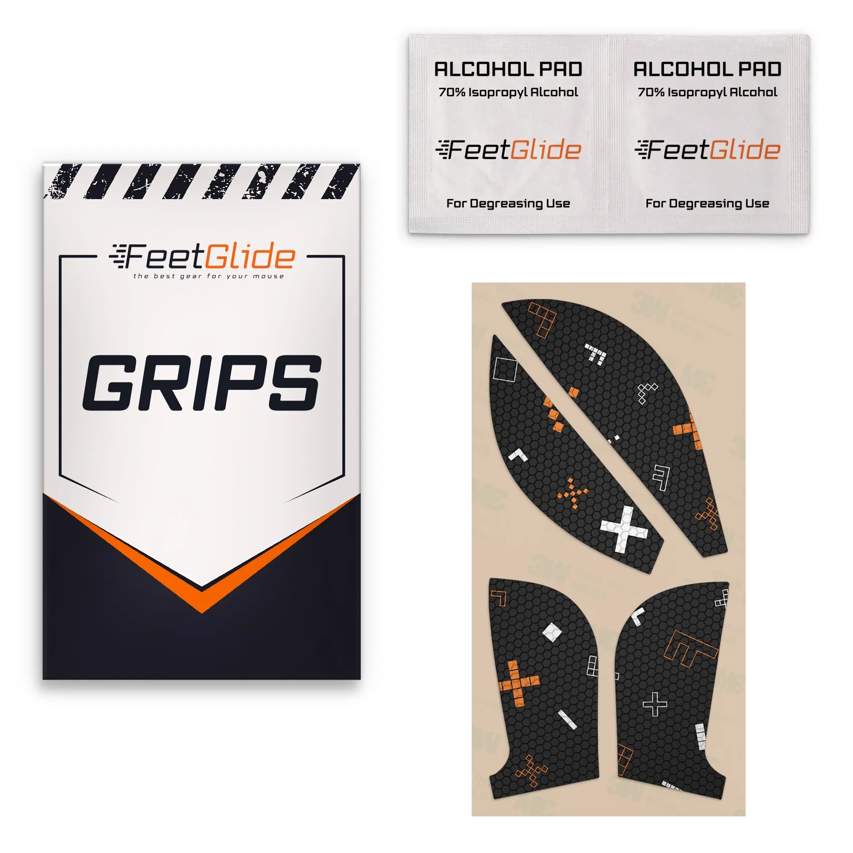 Zowie EC1-B EC1-C EC1-CW EC1-DW_3 Zestaw dostawczy Gripy FeetGlide do Zowie EC1-B / EC1-C / EC1-CW / EC1-DW