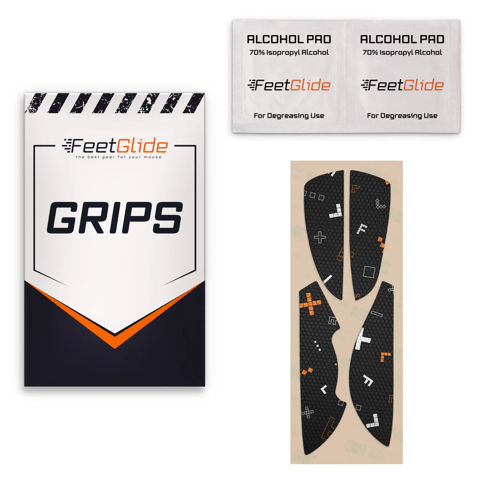 Glorious Model D 2 Wireless_3 Zestaw dostawczy Gripy FeetGlide do Glorious Model D 2 / D 2 Wireless