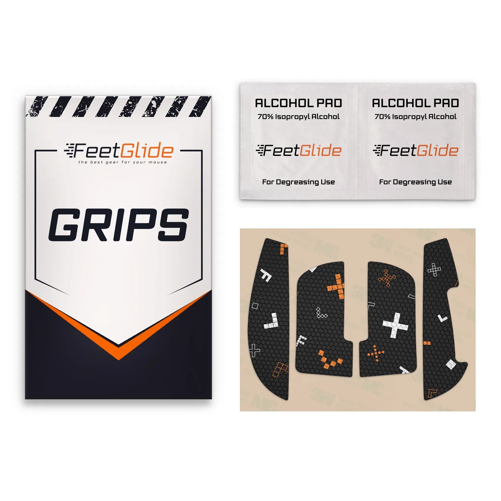 VXE R1 Pro_3 Zestaw dostawczy Gripy FeetGlide do VGN VXE Dragonfly R1 / R1 Pro / R1 Pro Max / R1 SE Wireless