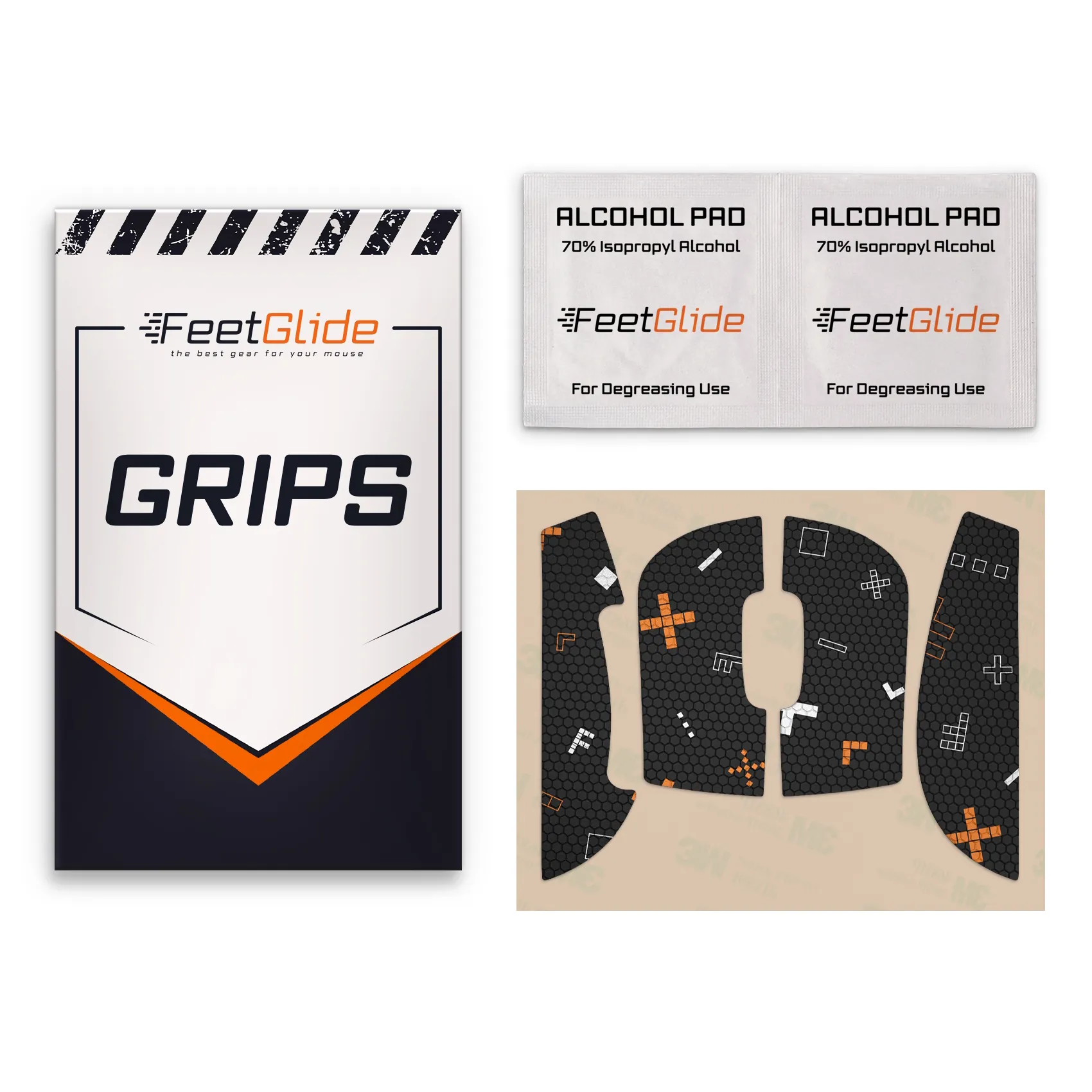Logitech G Pro X Superlight 2C_3 FeetGlide Grip Tape for Logitech G Pro X Superlight 2C - delivery set