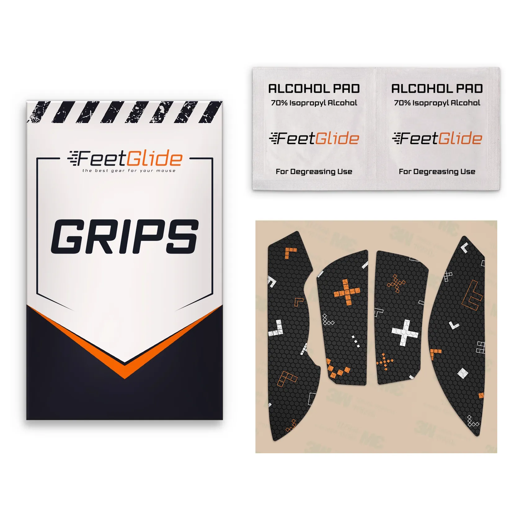 Bloody R73 Ultra_3 FeetGlide Grip Tape for Bloody R73 Pro / R73 Ultra - delivery set