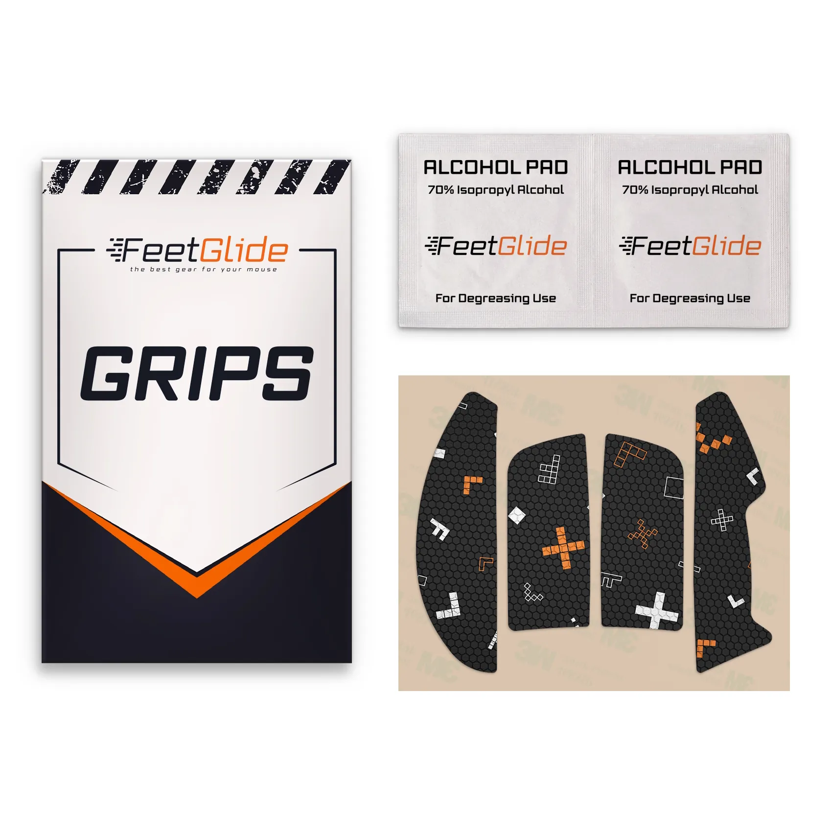 FeetGlide Grip Tape for Asus ROG Harpe II Ace - delivery set