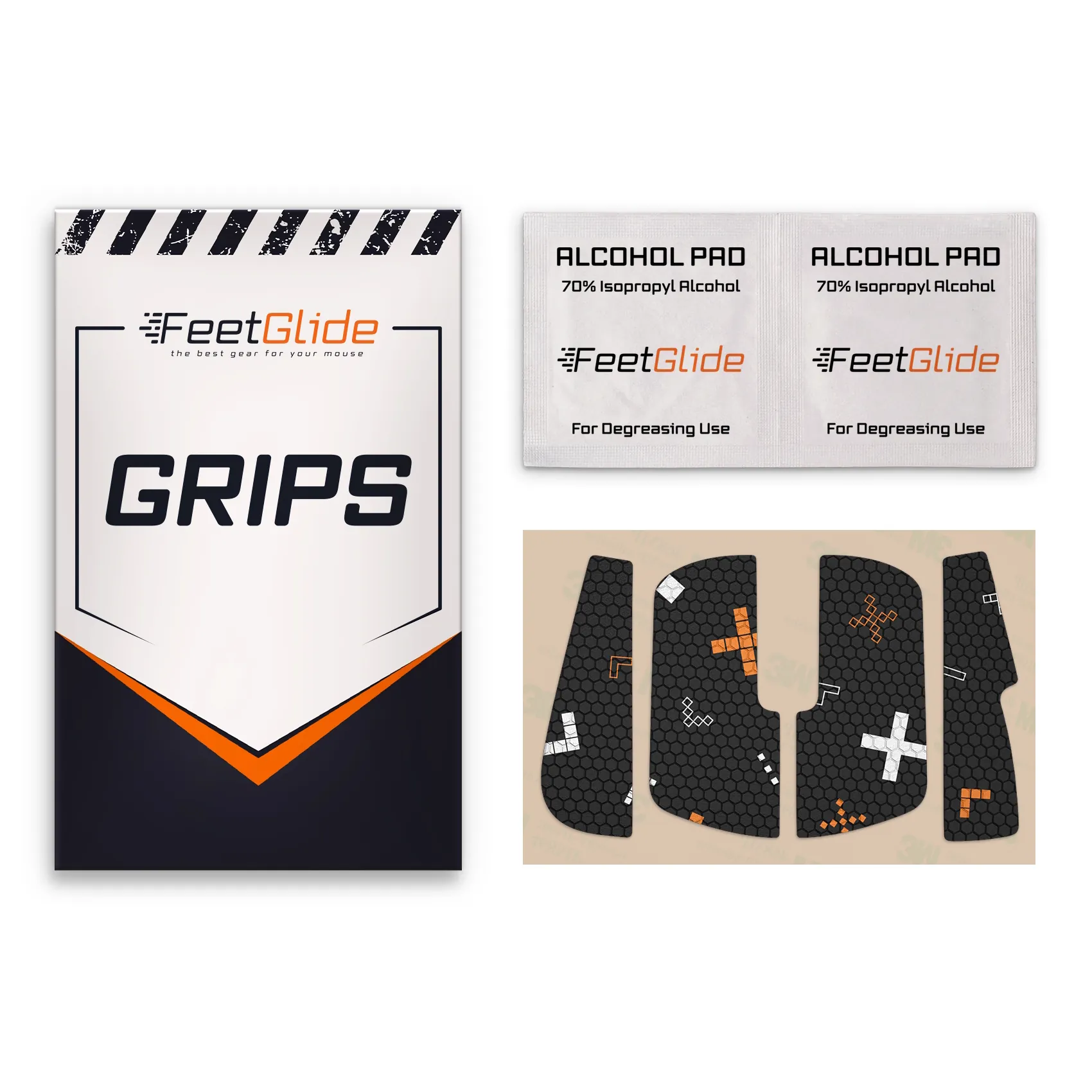 FeetGlide Grip Tape for G-Wolves HSK Pro 4K - delivery set