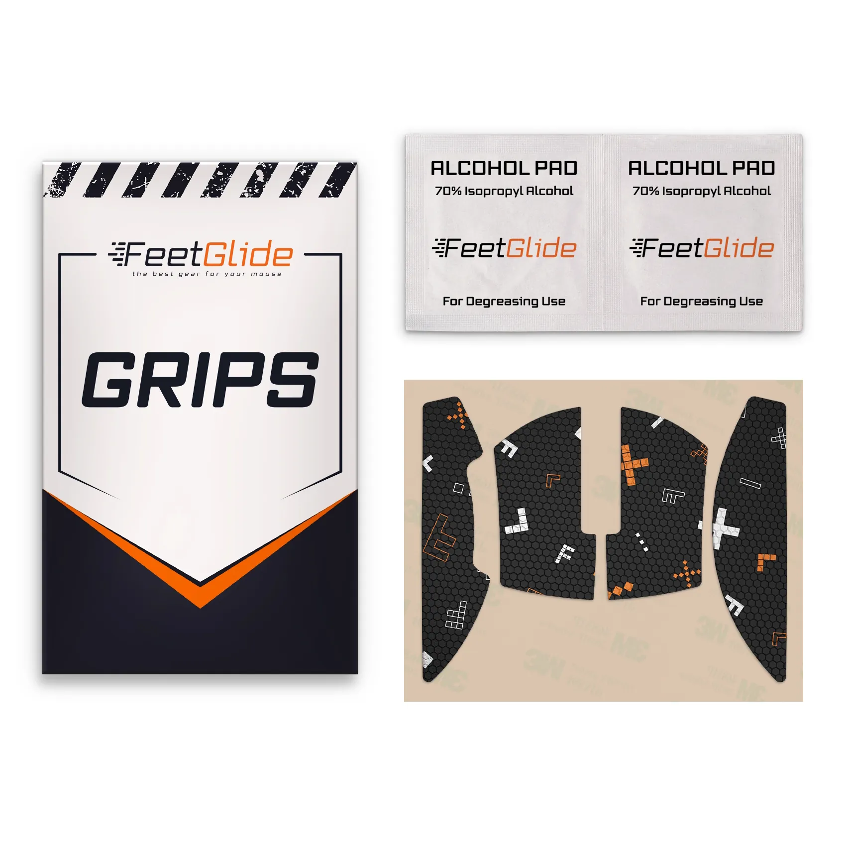 FeetGlide Grip Tape for Attack Shark R5 Ultra ver. - delivery set
