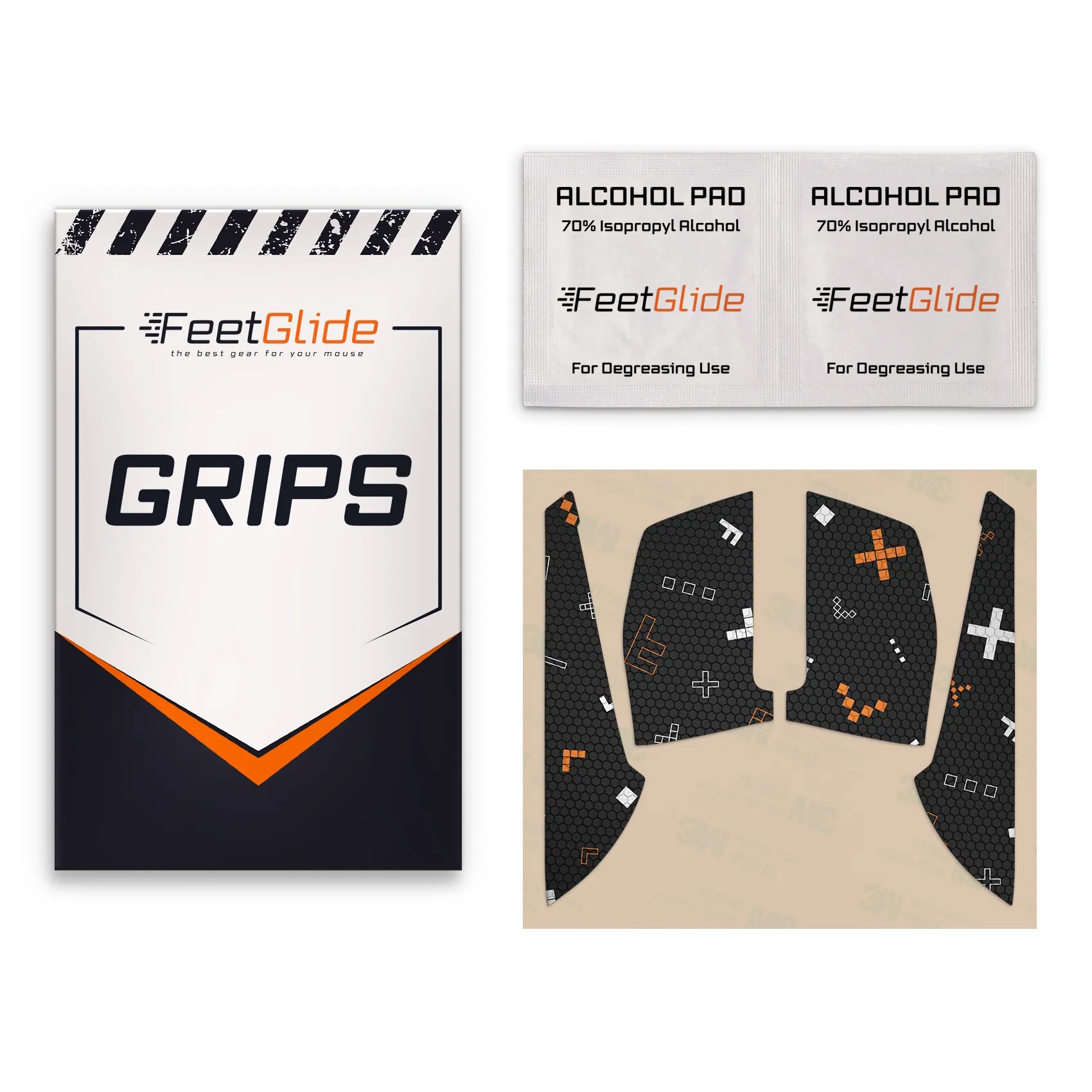 Keychron M1 Wireless_3 FeetGlide Grip Tape for Keychron M1 Wireless ver. - delivery set