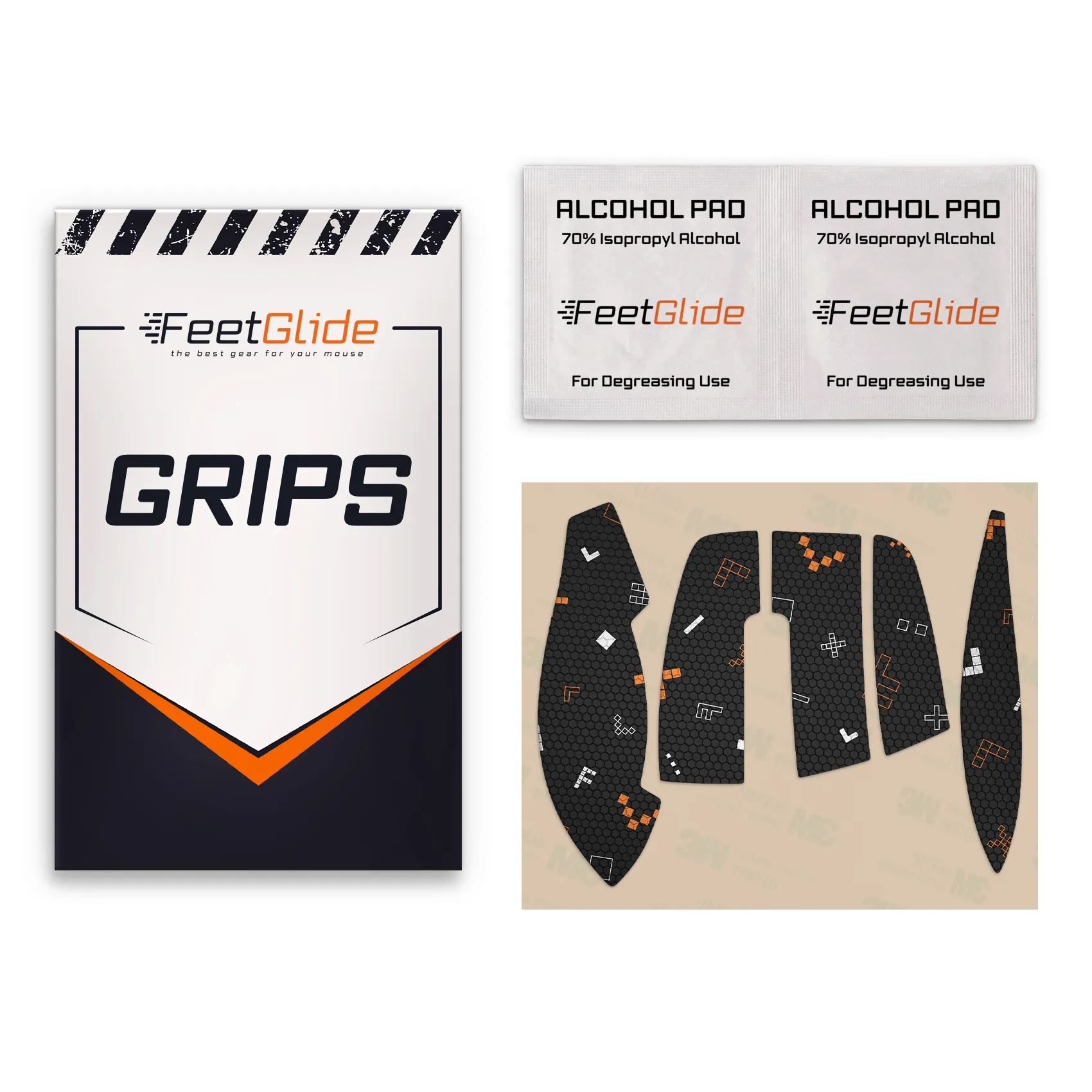 FeetGlide Grip Tape for 3Dconnexion CadMouse Pro Wireless - delivery set
