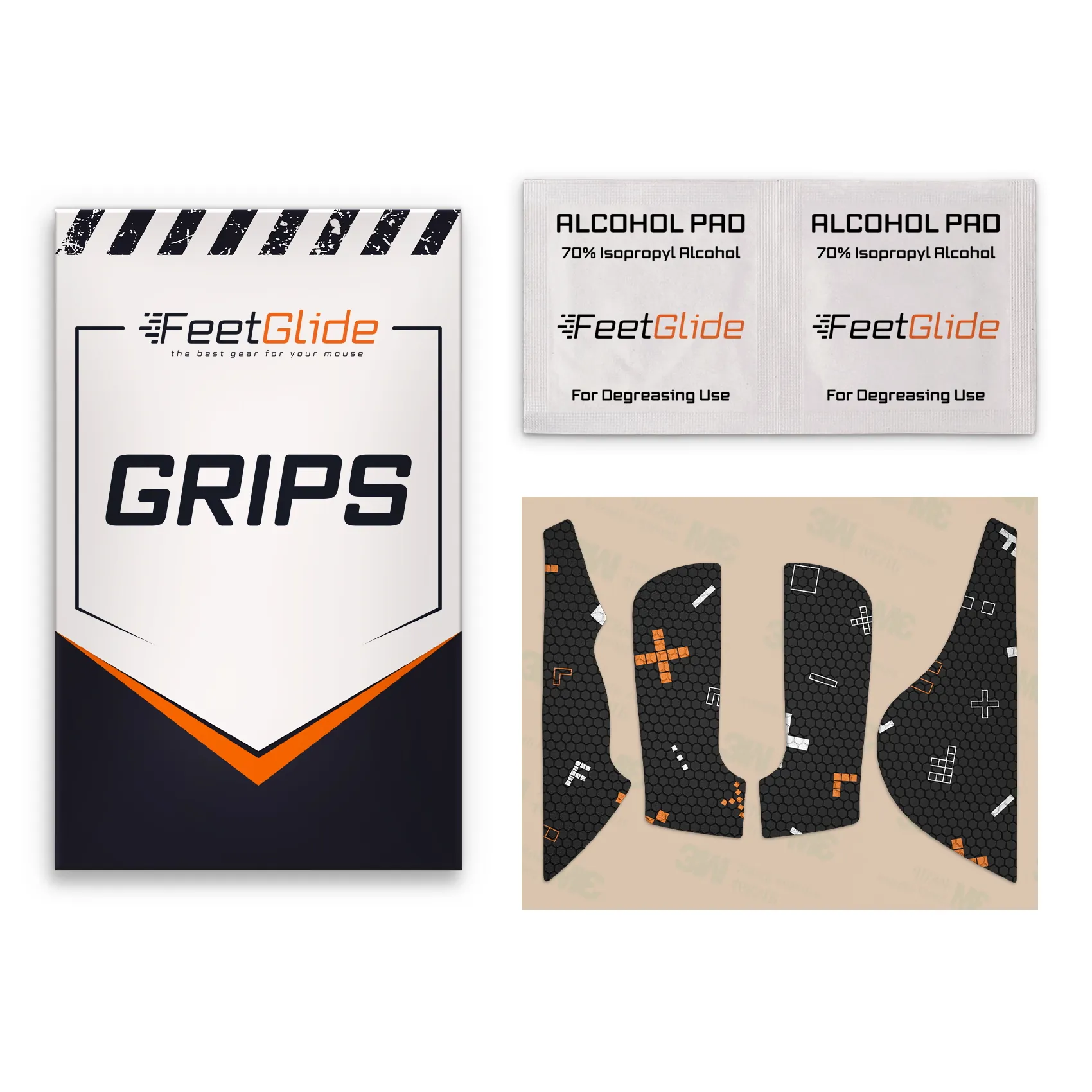 BenQ Zowie ZA13-DW_3 FeetGlide Grip Tape for Zowie ZA13-DW - delivery set