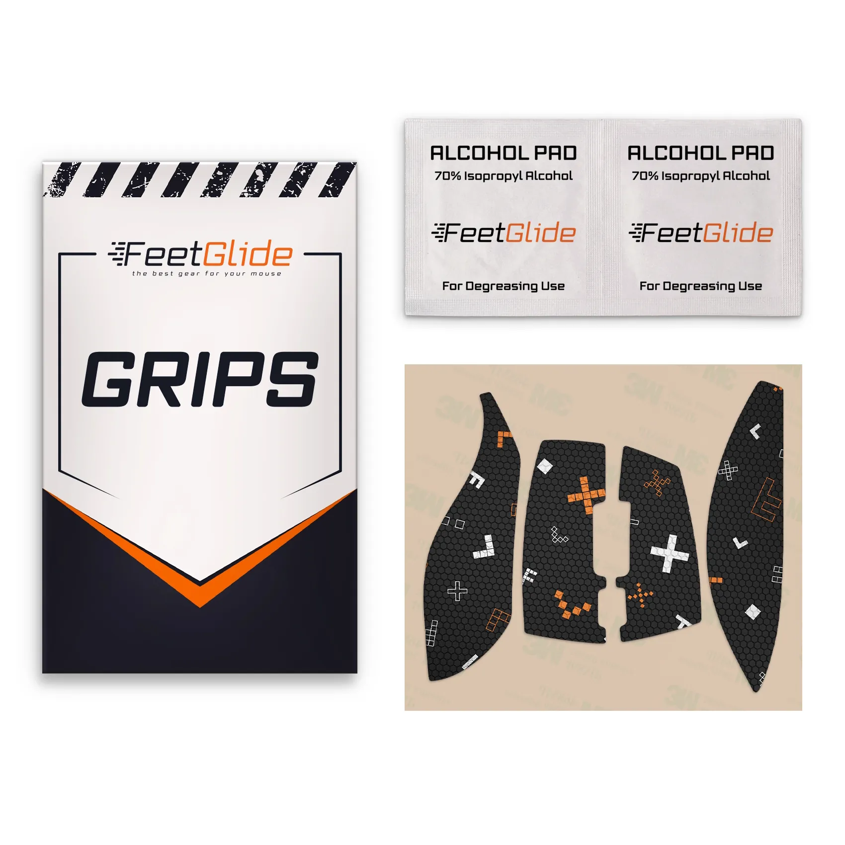 FeetGlide Grip Tape for 3Dconnexion CadMouse Pro Wireless - delivery set