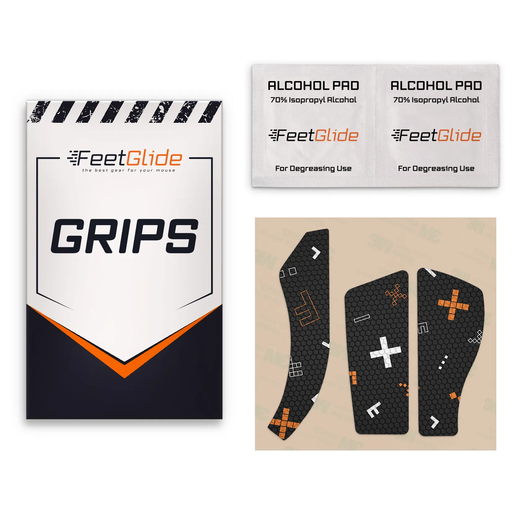 Razer Naga PRO Left_3 FeetGlide Grip Tape for Razer Naga Pro Left-handed - delivery set