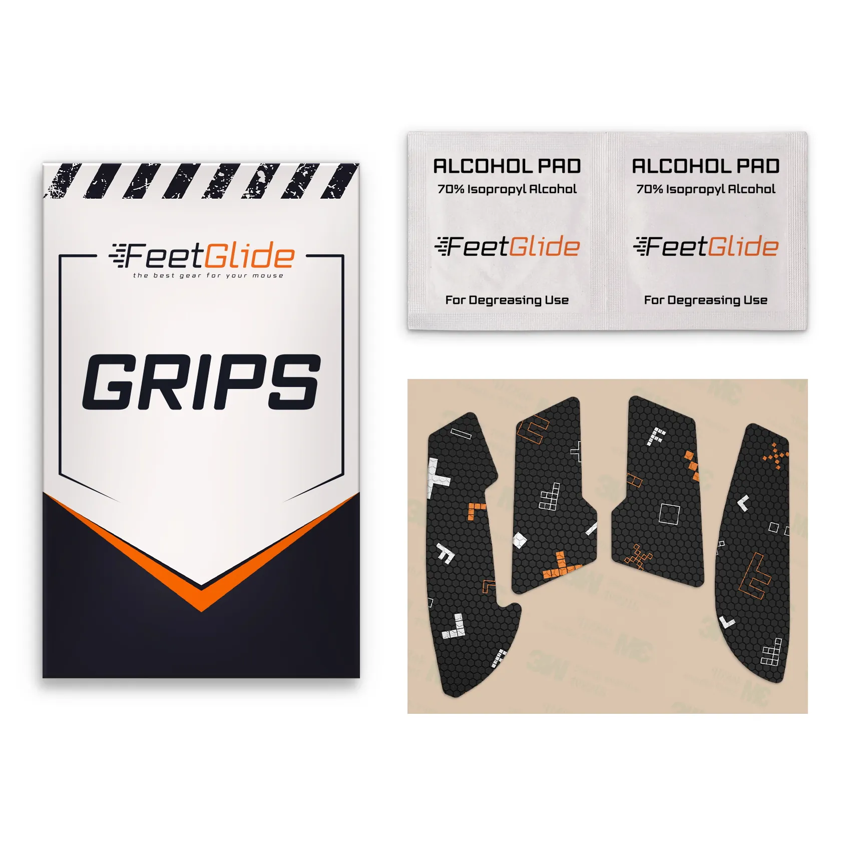 be quiet Dark Perk Ergo MG-182XX_3 FeetGlide Grip Tape for be quiet Dark Perk Ergo - delivery set