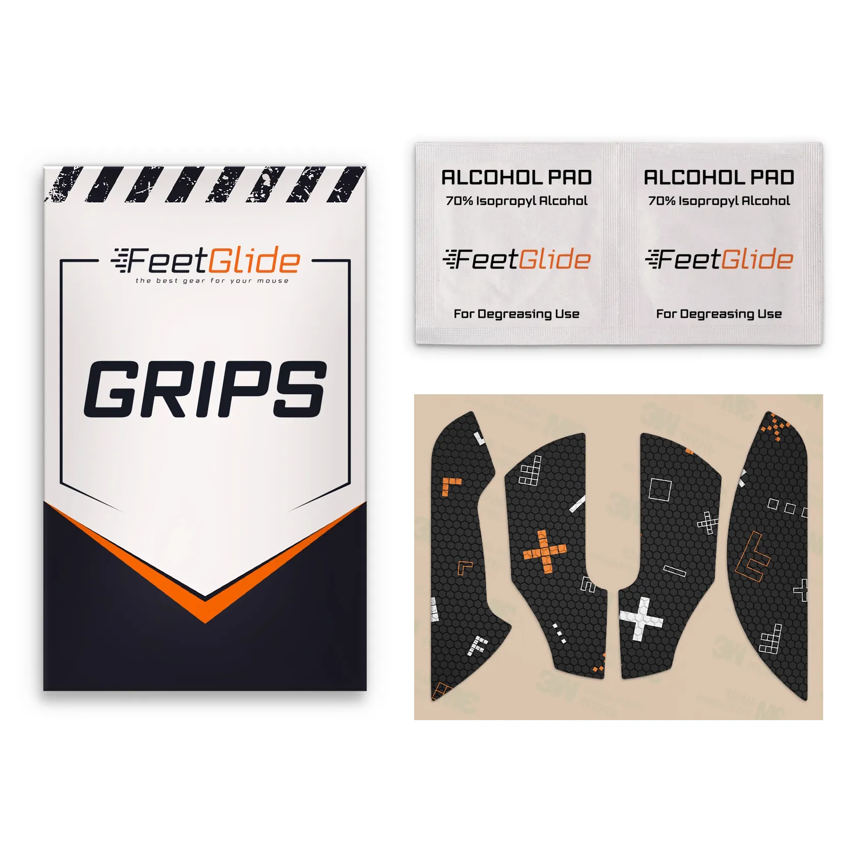 FeetGlide Grip Tape for FinalMouse Starlight X - delivery set