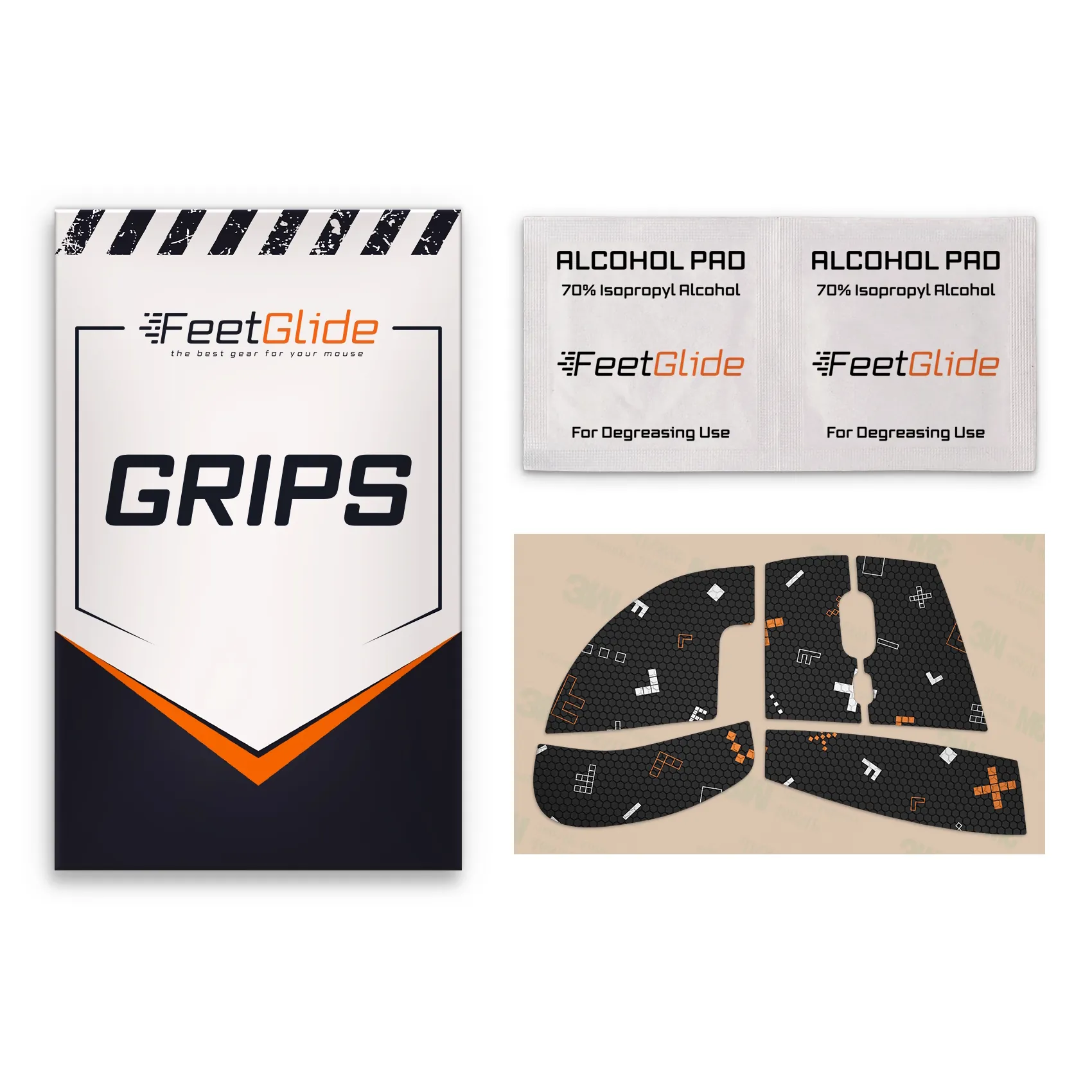 FeetGlide Grip Tape for Keychron BM27 Wireless - delivery set