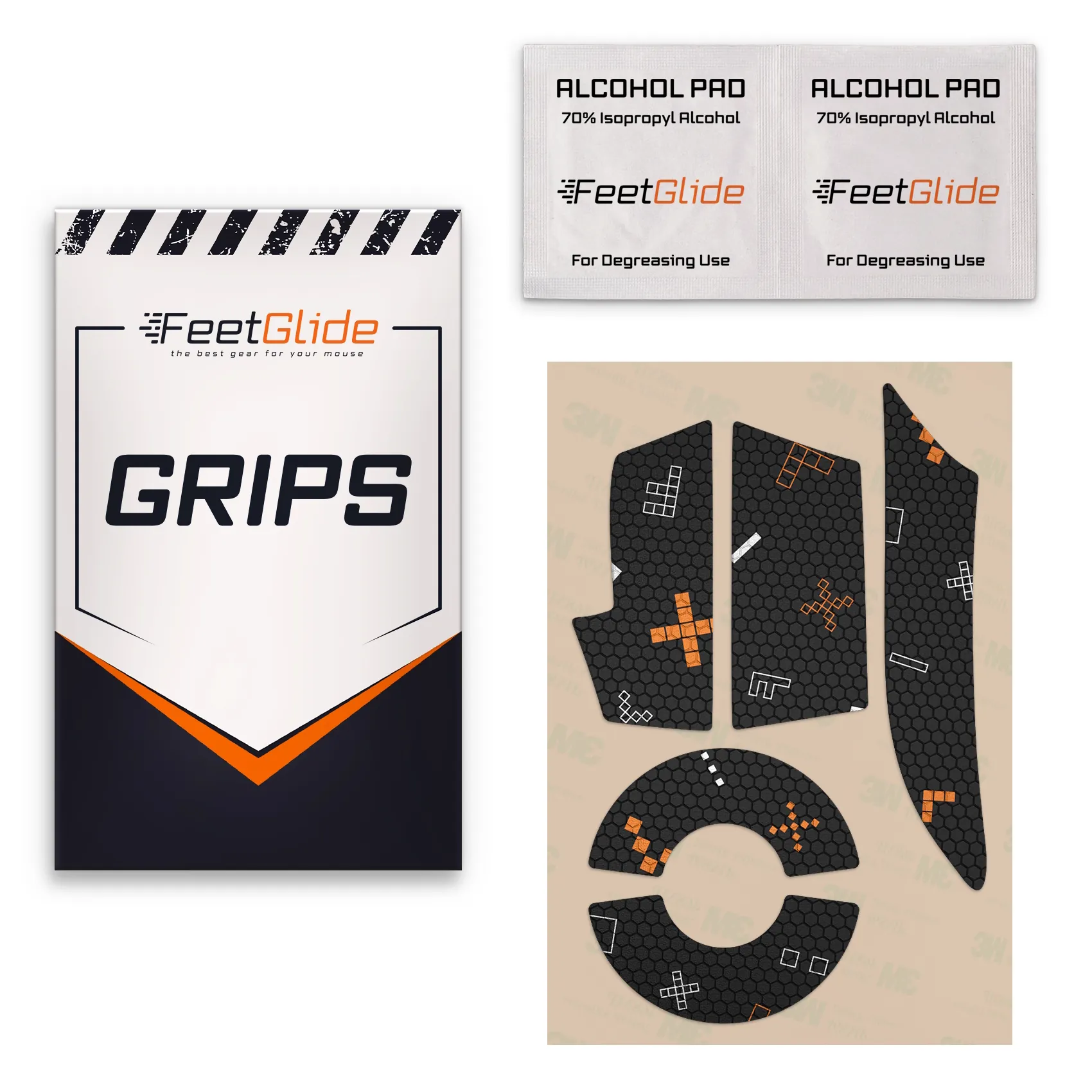 Razer Naga V3 Pro_3 FeetGlide Grip Tape for Razer Naga V3 Pro - delivery set